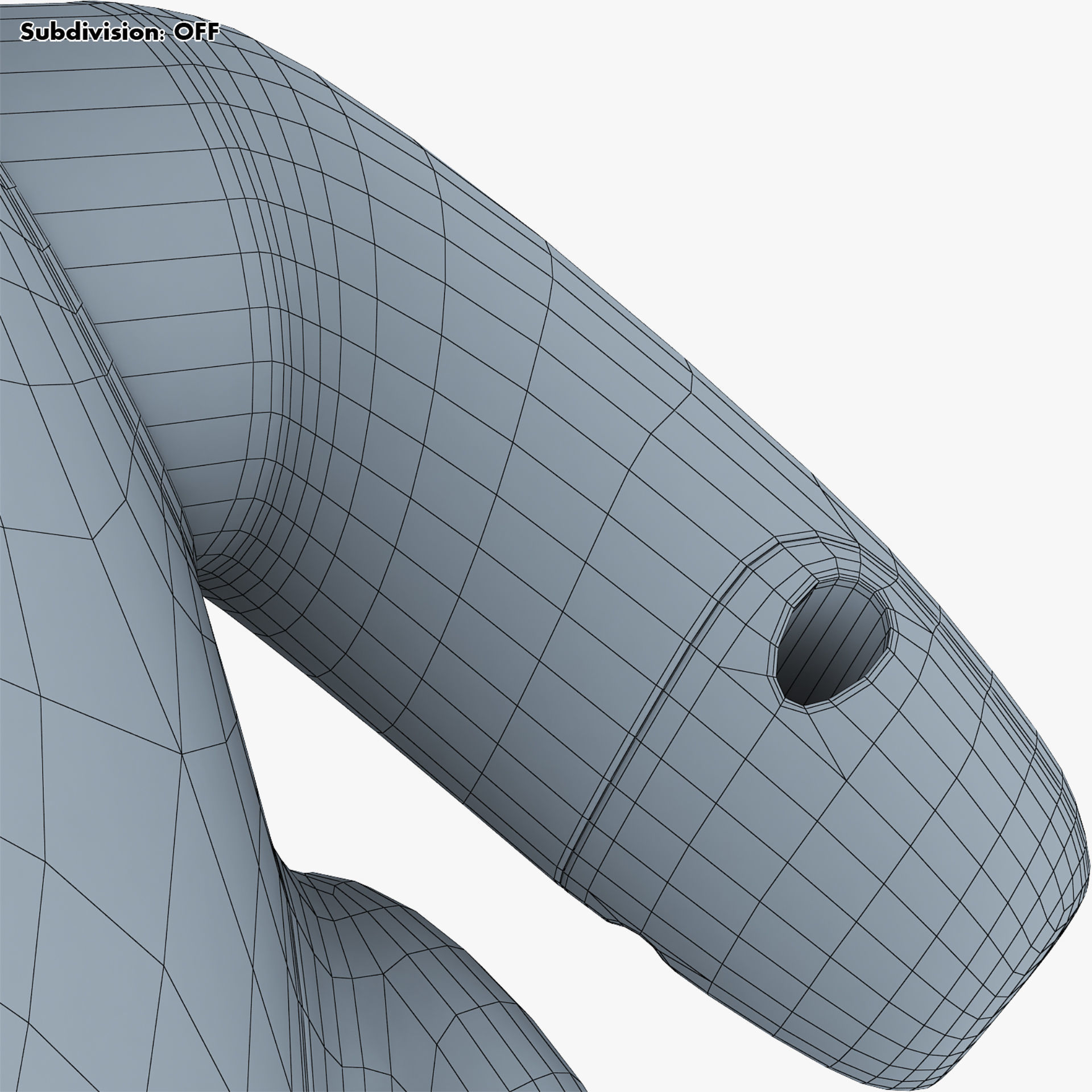 Buddy Robot White M 2 3D model_49