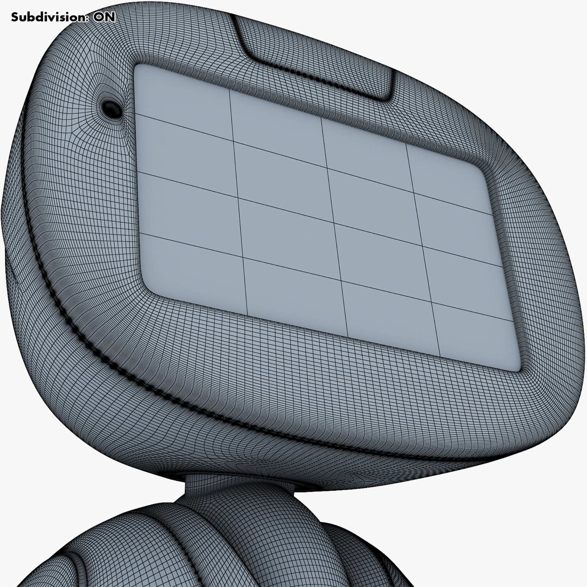 Buddy Robot White M 1 3D model_42