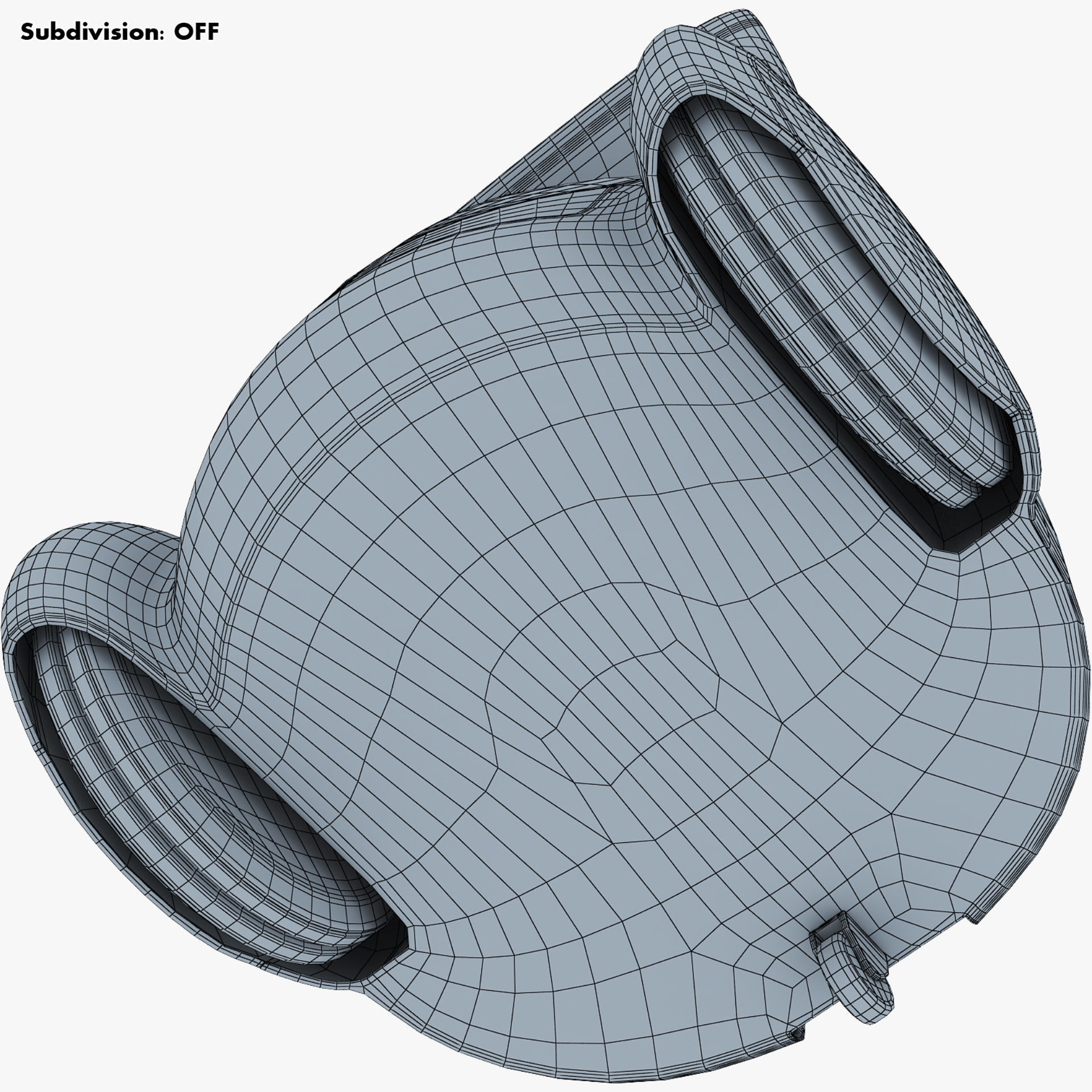 Buddy Robot White M 1 3D model_53