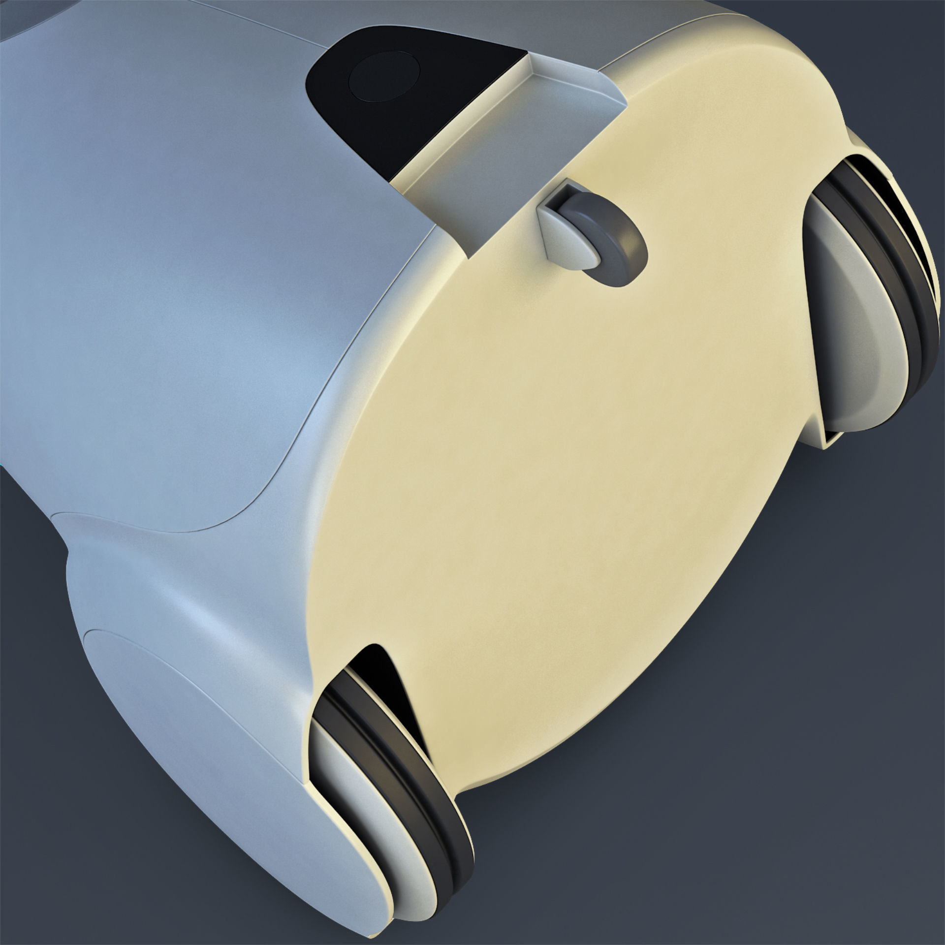 Buddy Robot White M 1 3D model_23