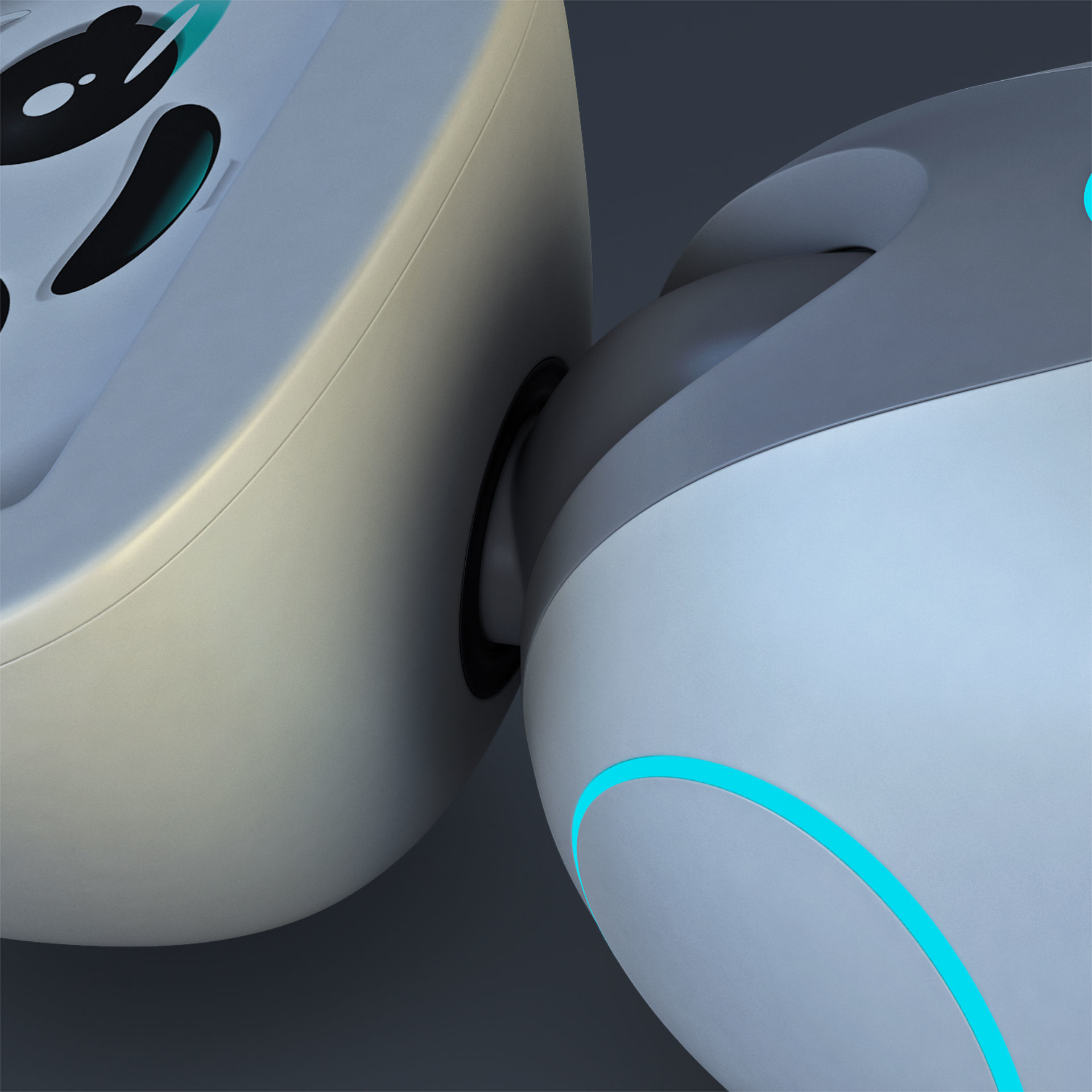 Buddy Robot White M 1 3D model_25