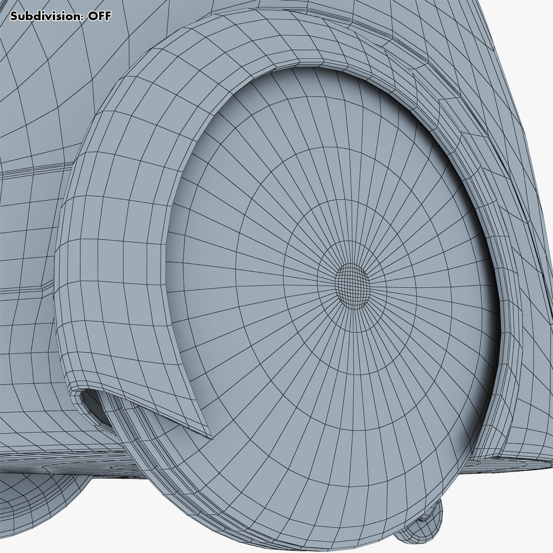 Buddy Robot White M 1 3D model_55