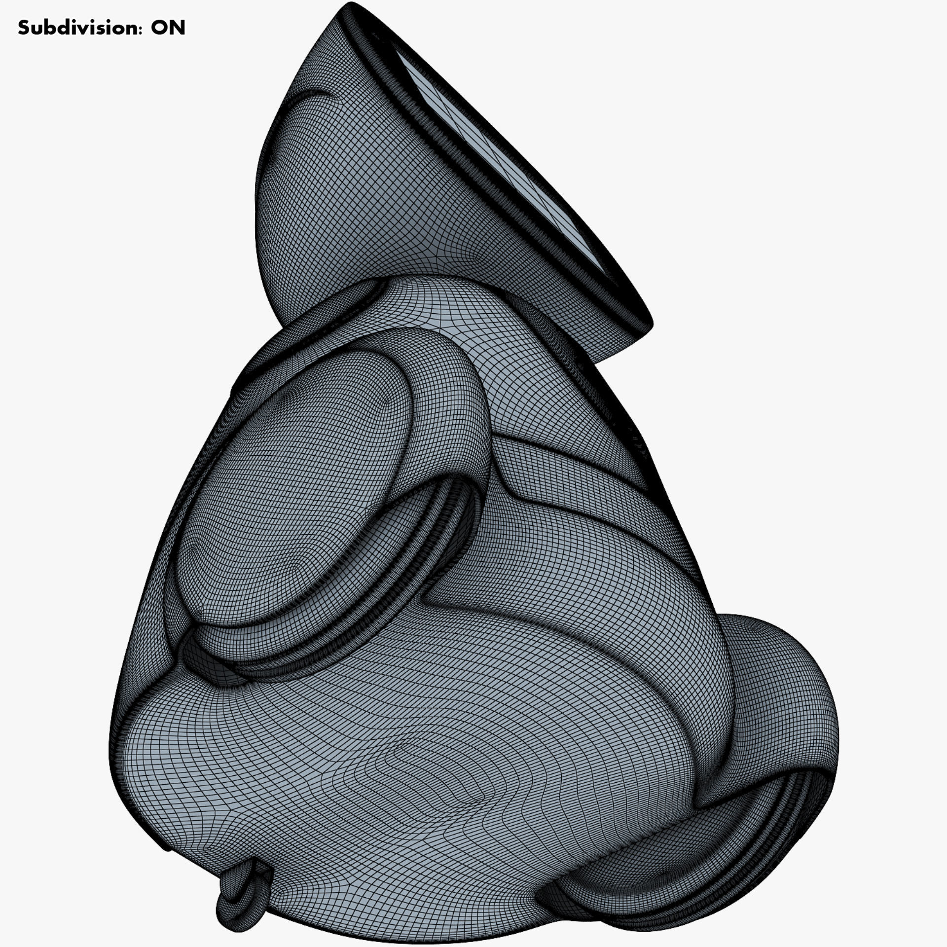 Buddy Robot White M 1 3D model_40