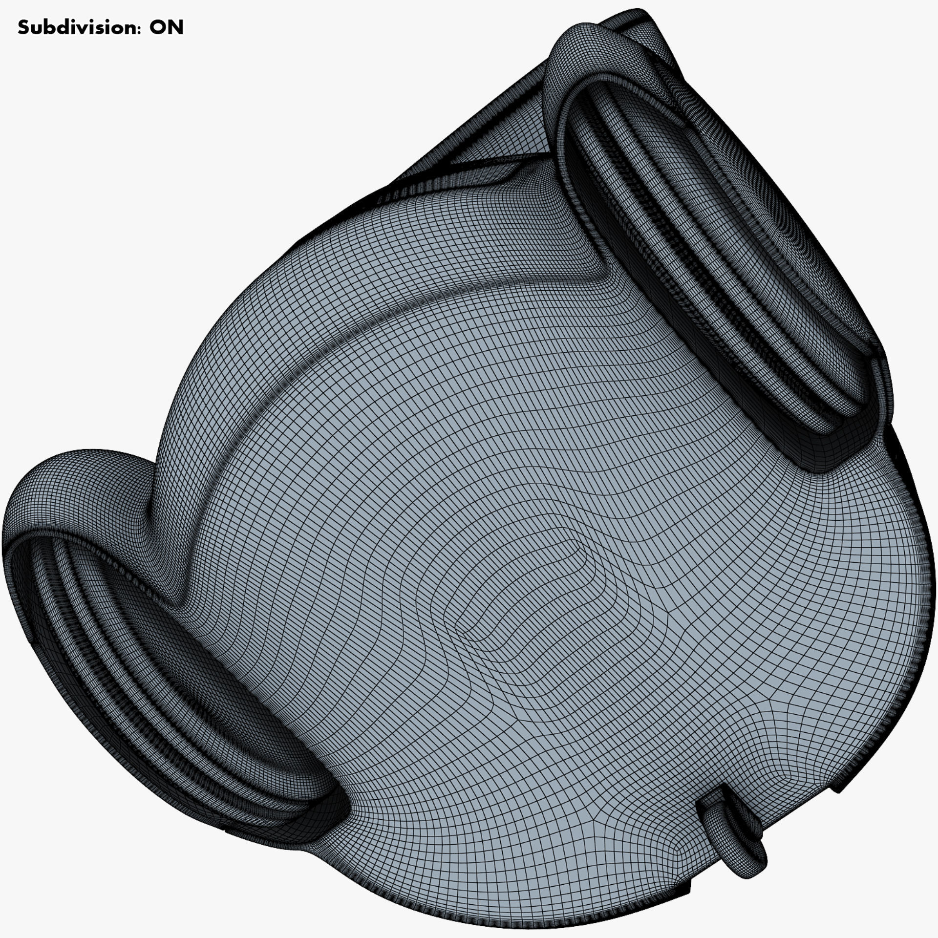 Buddy Robot White M 1 3D model_52