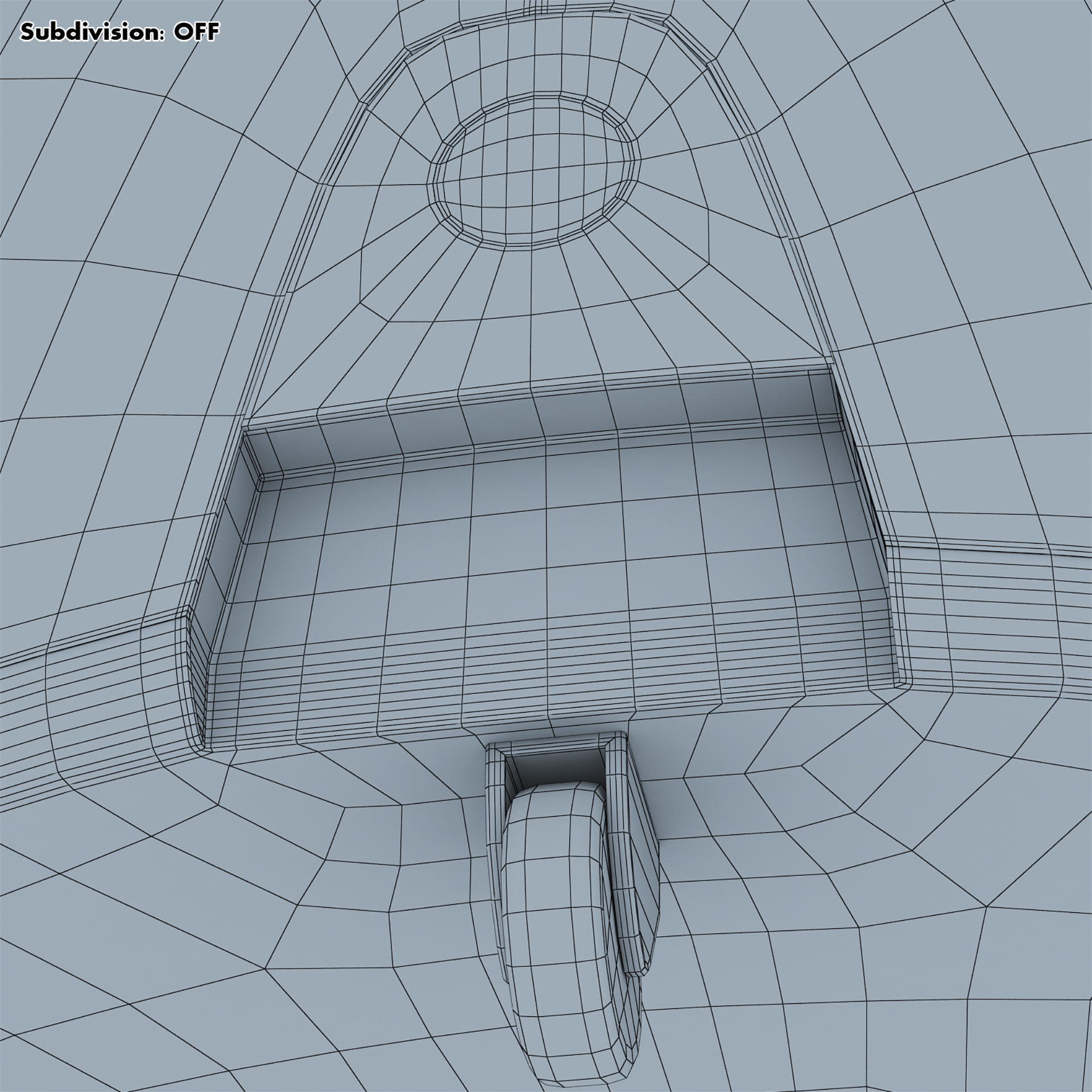 Buddy Robot White M 1 3D model_51