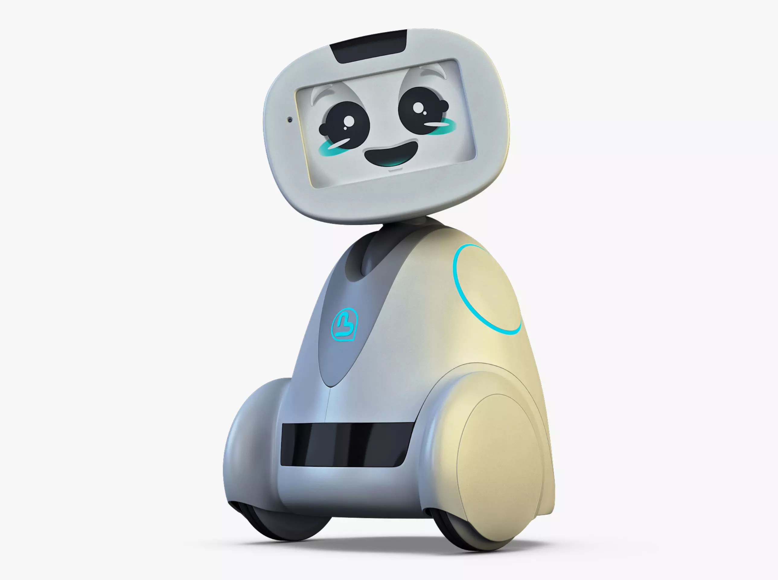 Buddy Robot White M 1 3D model_0