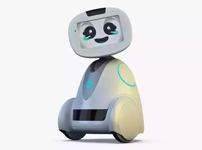 Buddy Robot White M 1 3D model