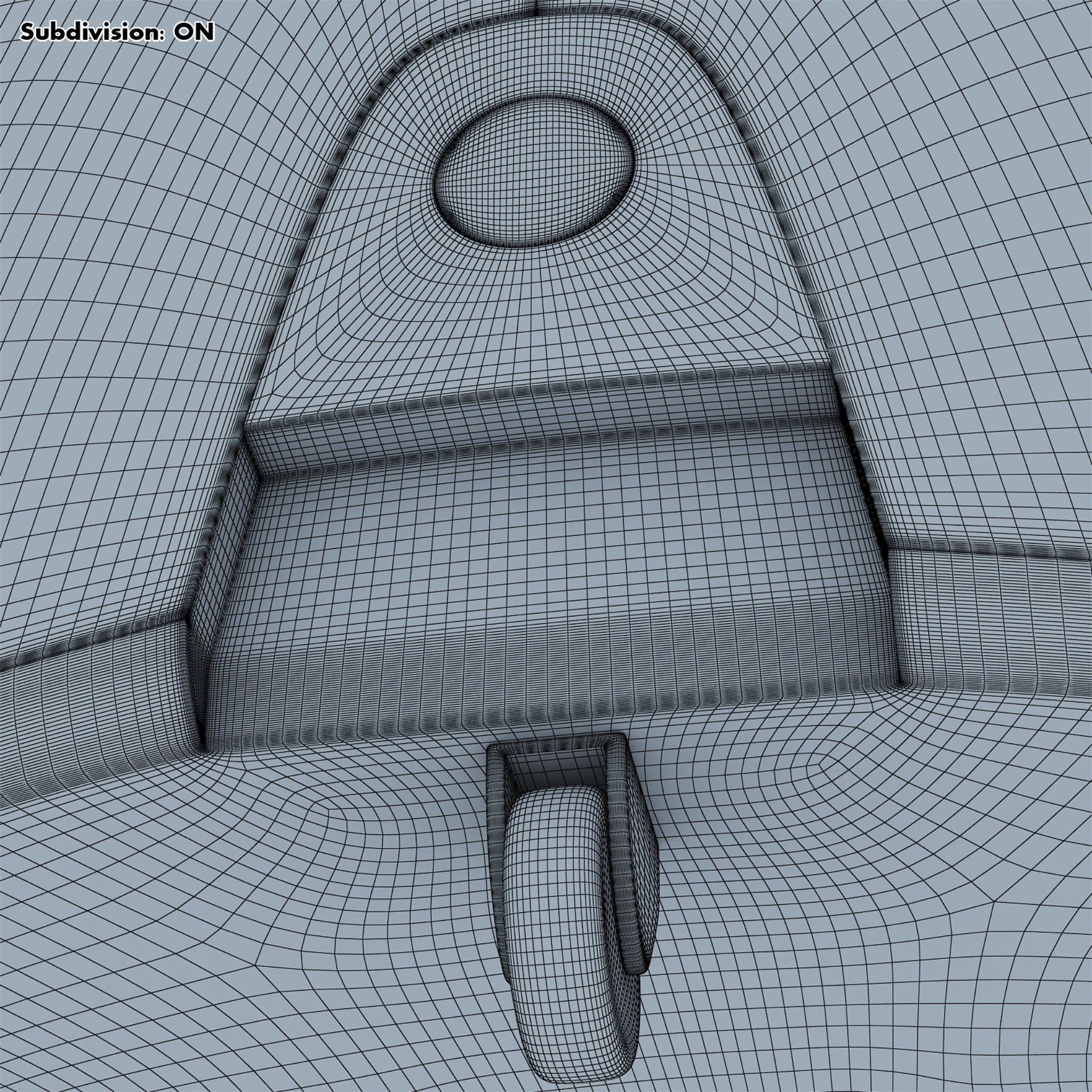 Buddy Robot White M 1 3D model_50