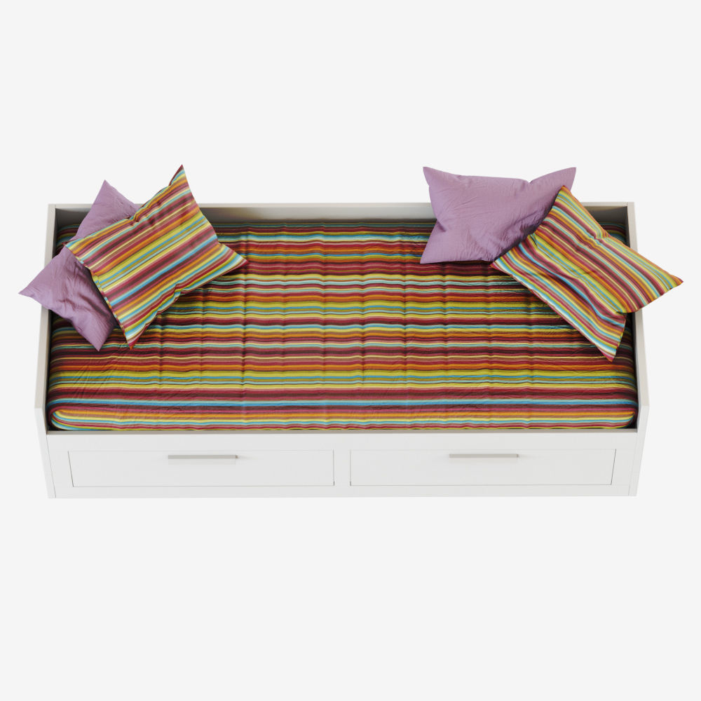 Bed Brimnes 3D model_6