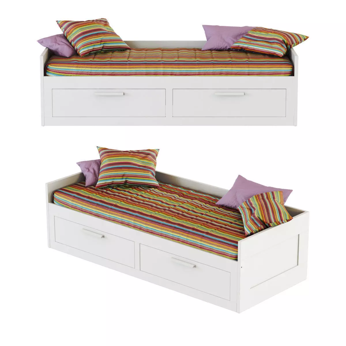 Bed Brimnes 3D model_0