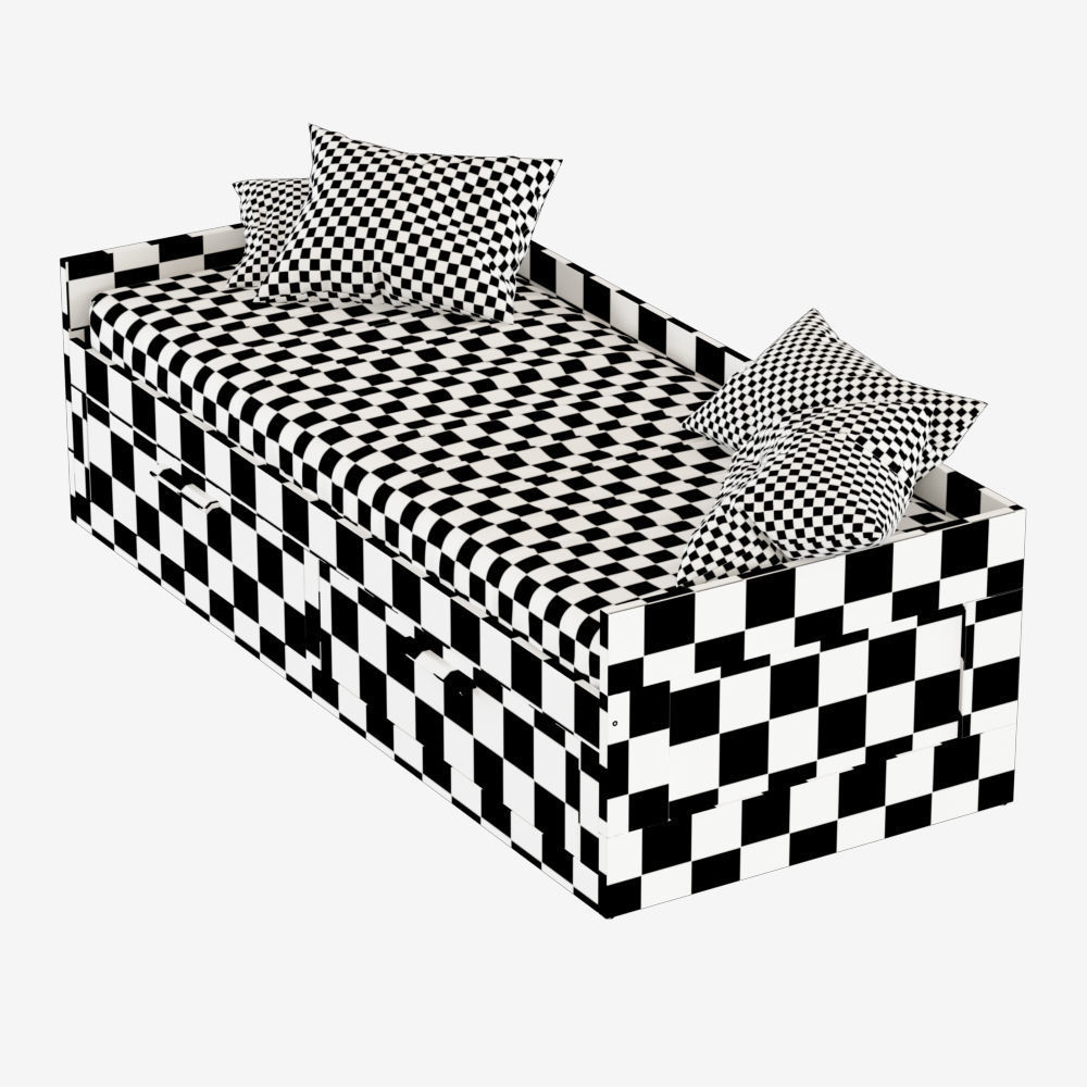 Bed Brimnes 3D model_10