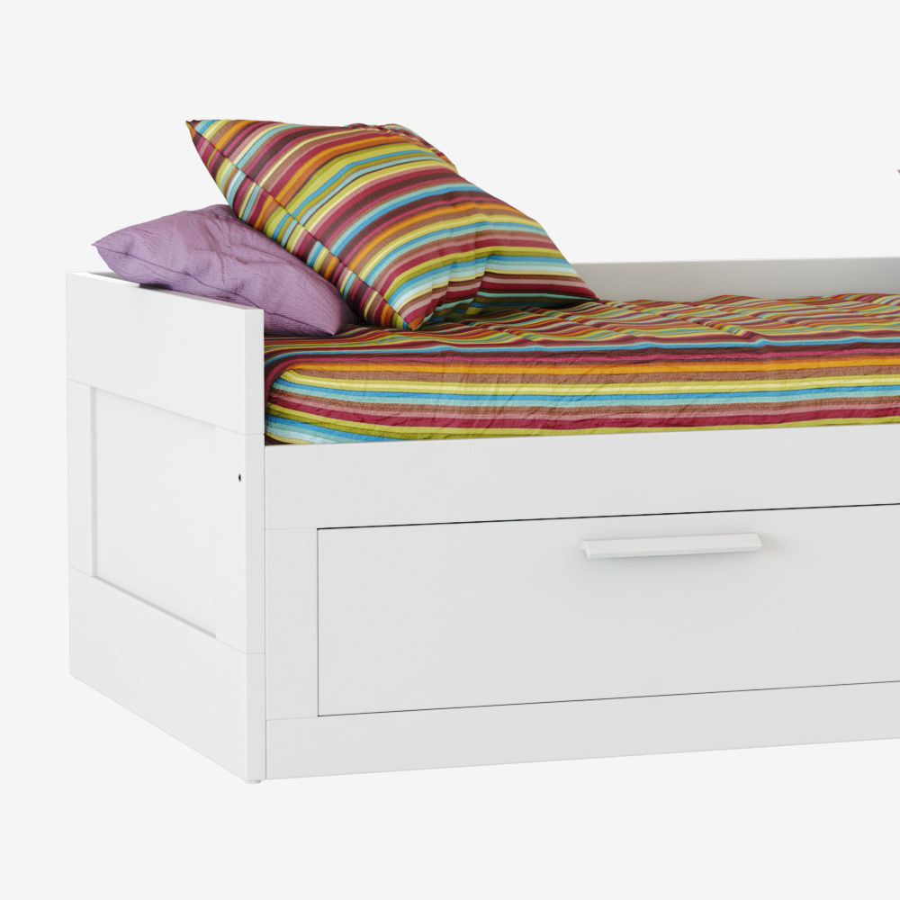 Bed Brimnes 3D model_4