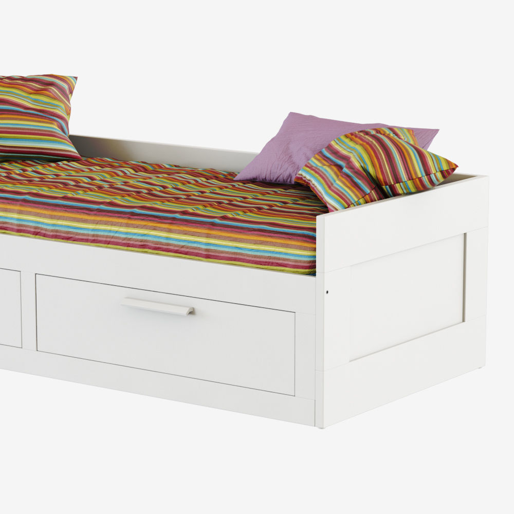 Bed Brimnes 3D model_2