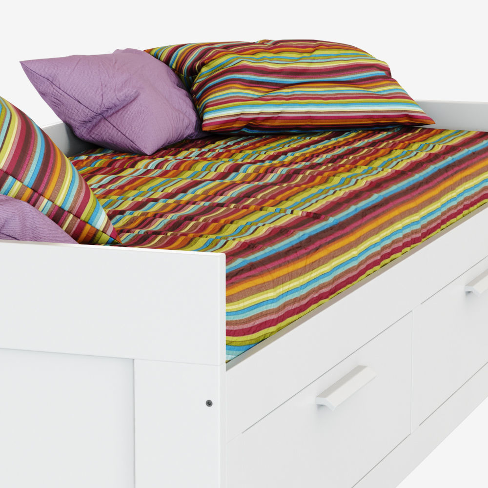 Bed Brimnes 3D model_3