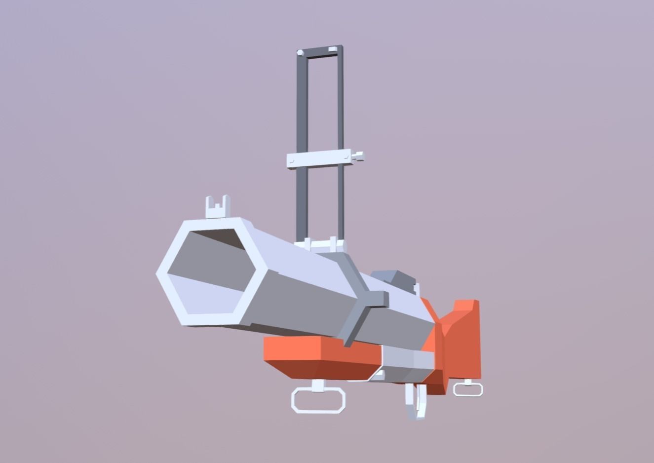 M79 Grenade Launcher Low-poly 3D model_9