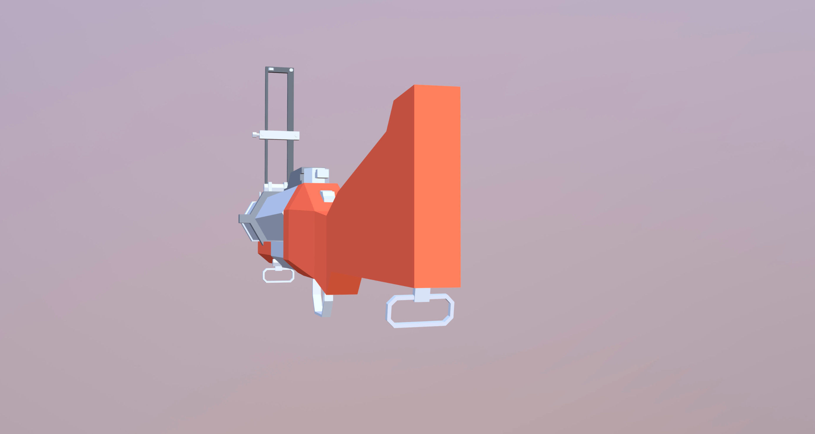 M79 Grenade Launcher Low-poly 3D model_4