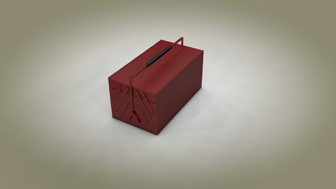 Toolbox box 3D model_2