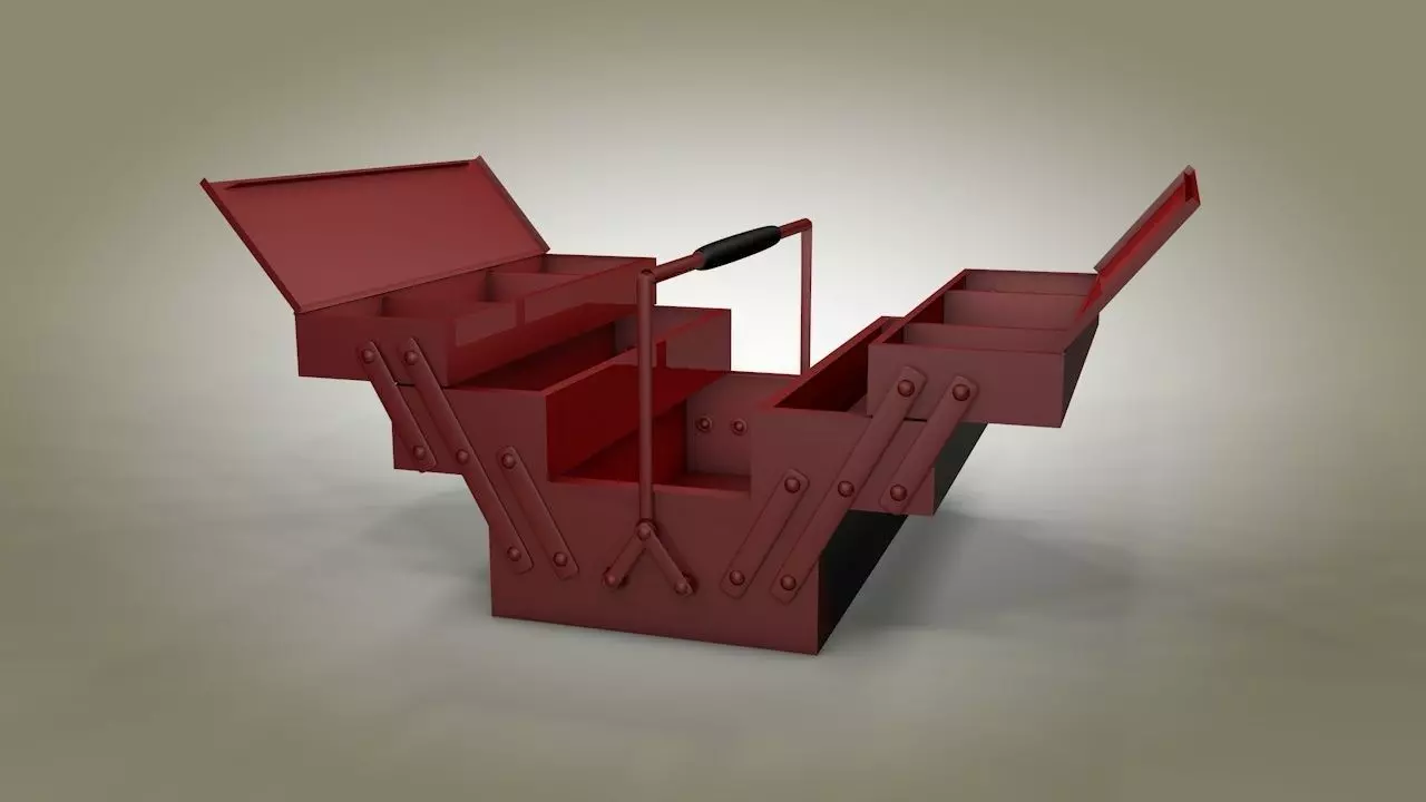 Toolbox box 3D model_0