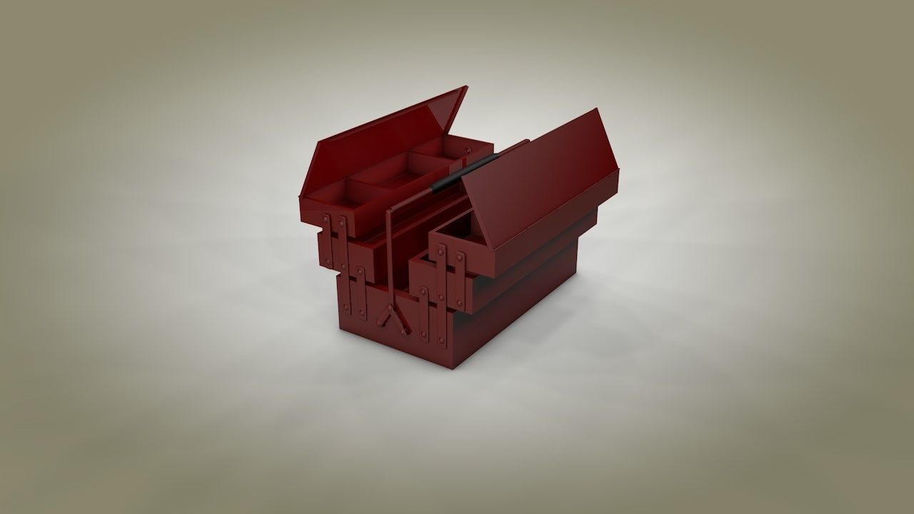 Toolbox box 3D model_1