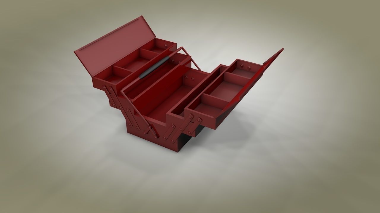 Toolbox box 3D model_3