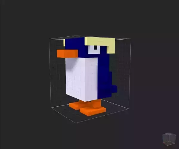 Voxel Fiorland Penguin