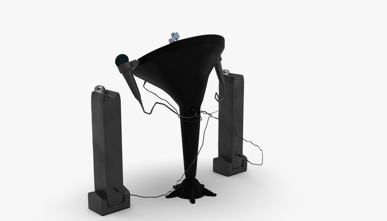 Singing Machine iSM1059BT TFT Display CDG Karaoke Player 3D model_3