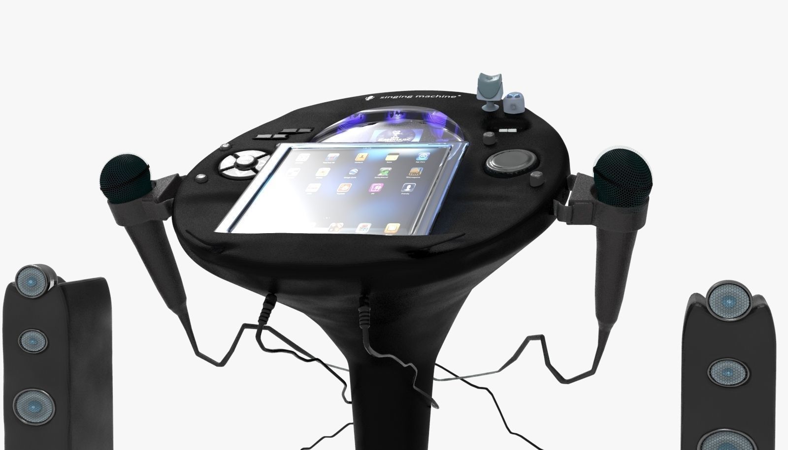 Singing Machine iSM1059BT TFT Display CDG Karaoke Player 3D model_4