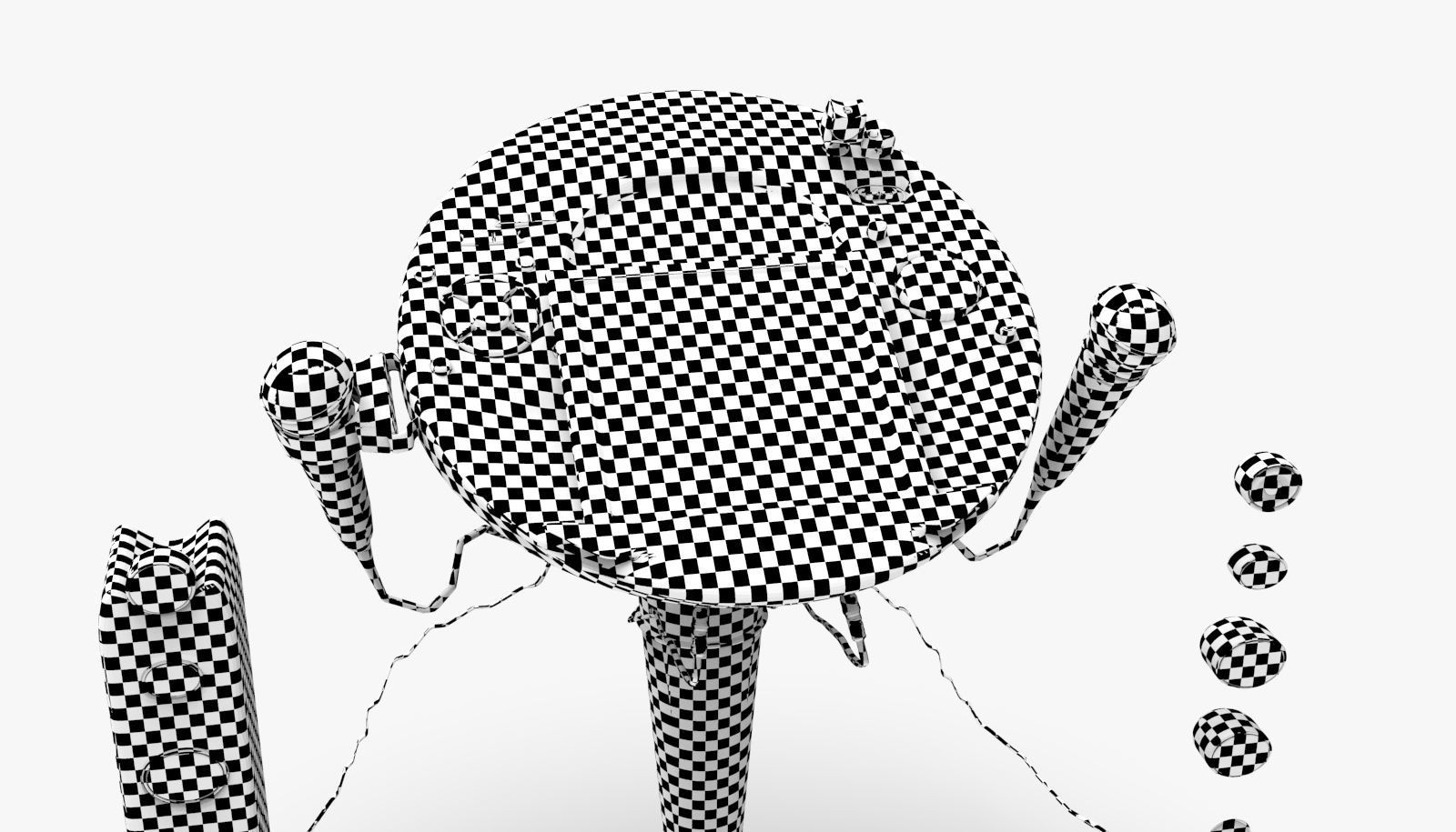 Singing Machine iSM1059BT TFT Display CDG Karaoke Player 3D model_10