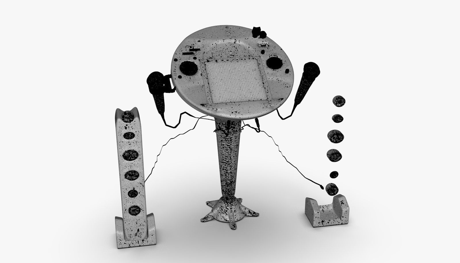 Singing Machine iSM1059BT TFT Display CDG Karaoke Player 3D model_9