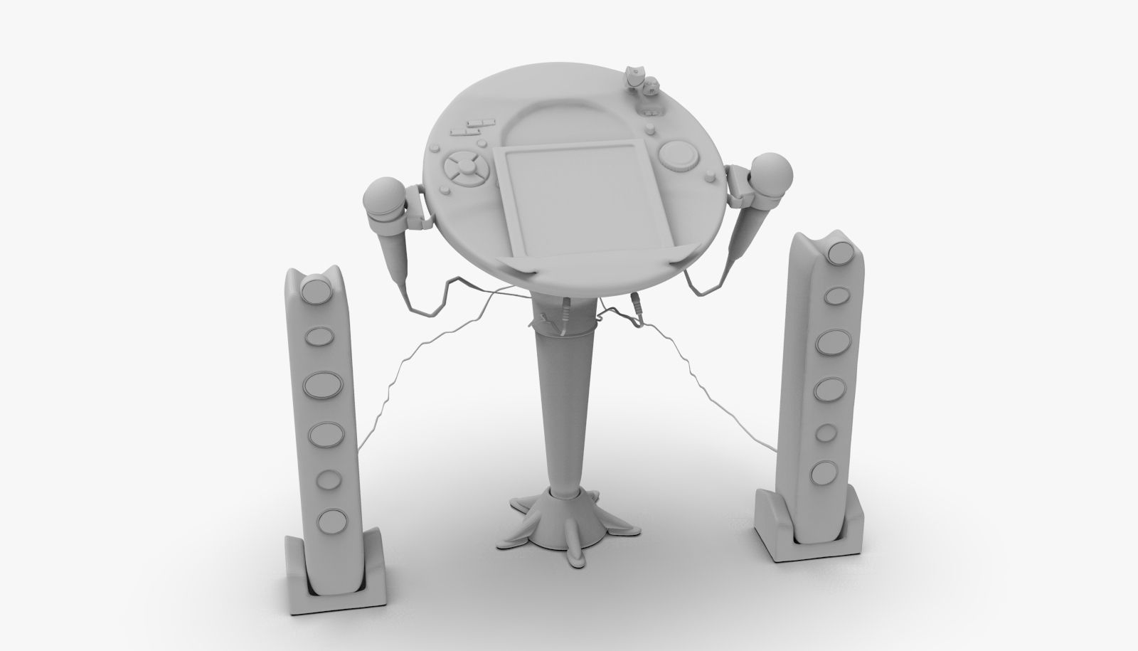 Singing Machine iSM1059BT TFT Display CDG Karaoke Player 3D model_8