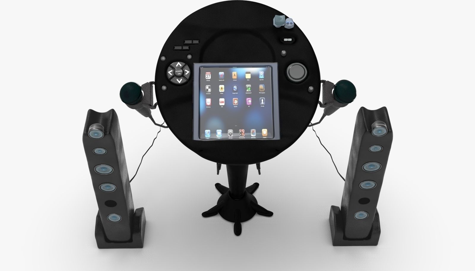 Singing Machine iSM1059BT TFT Display CDG Karaoke Player 3D model_2