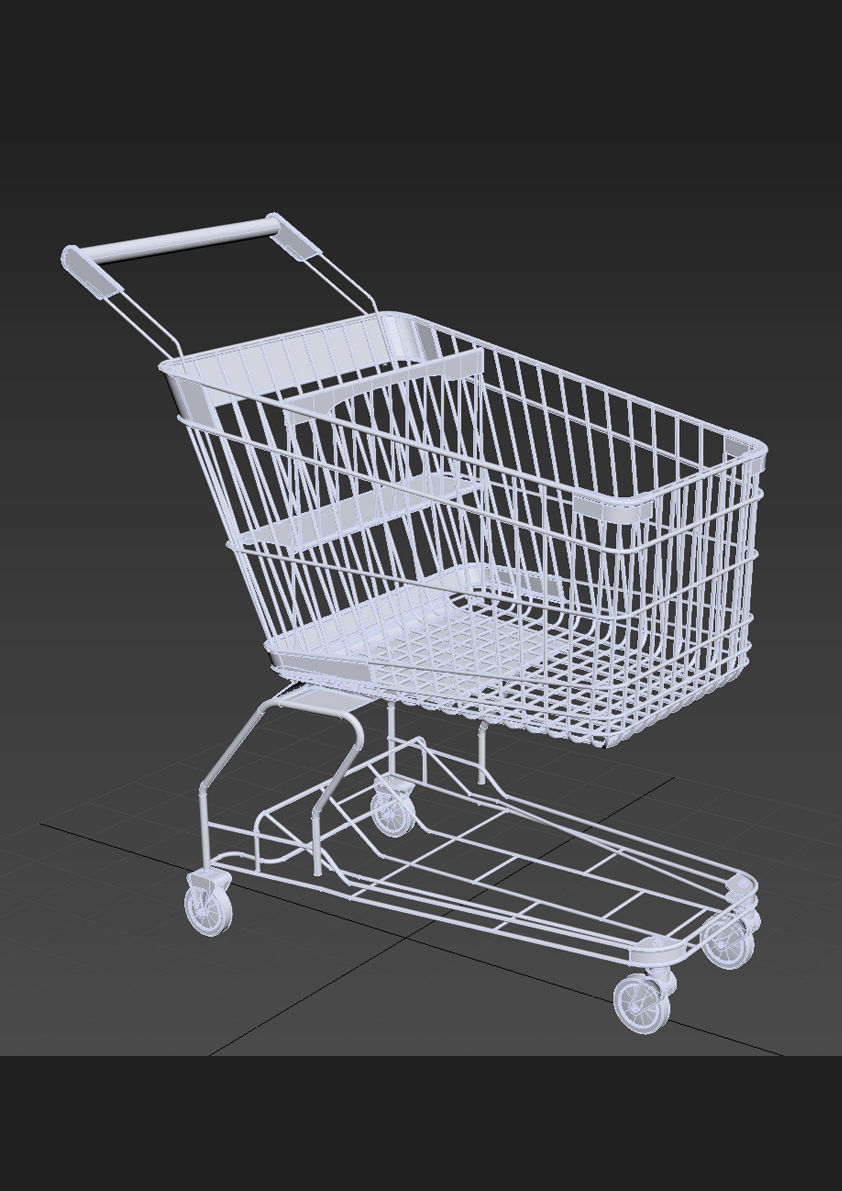 shopping cart 3D model_9