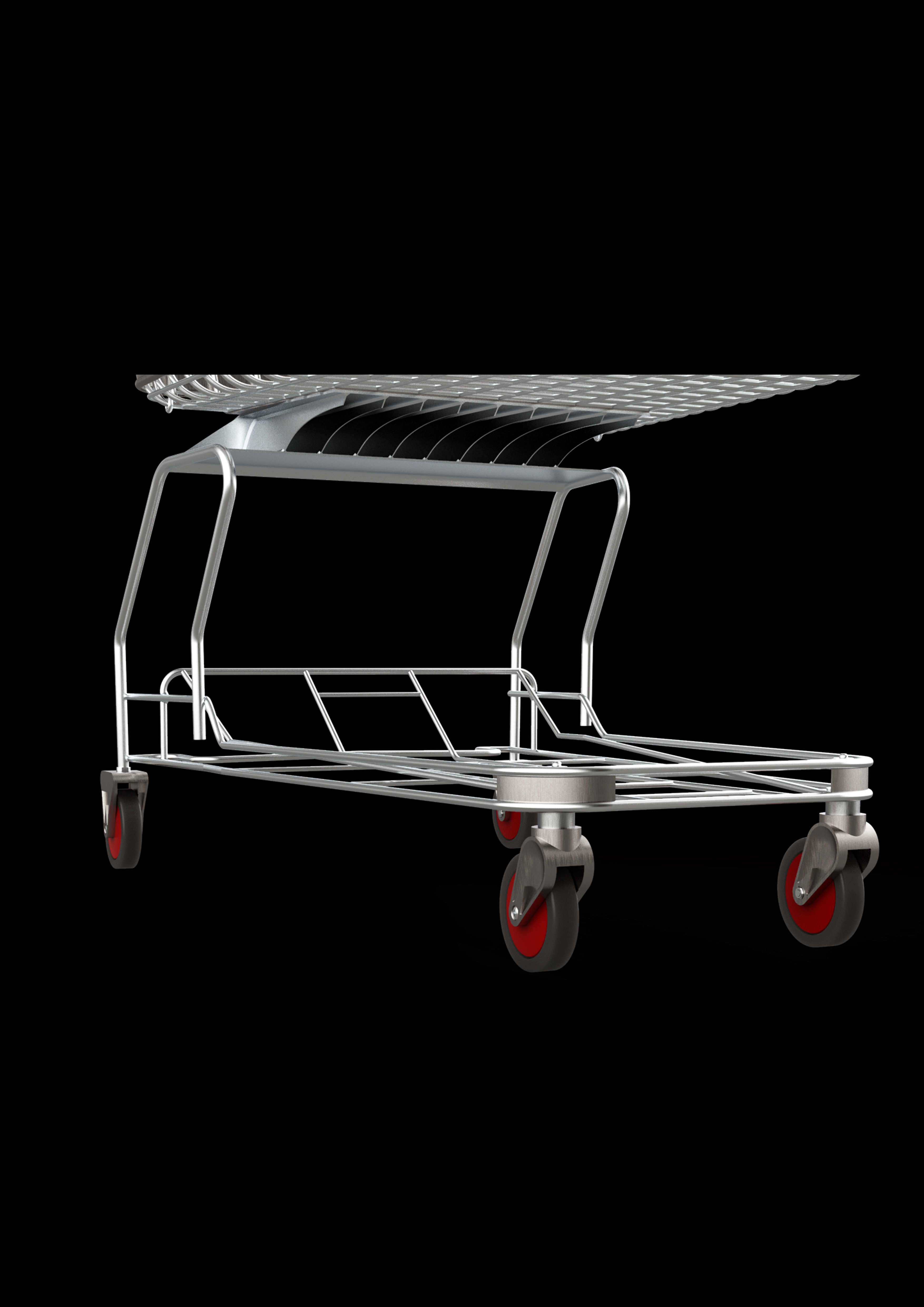 shopping cart 3D model_2