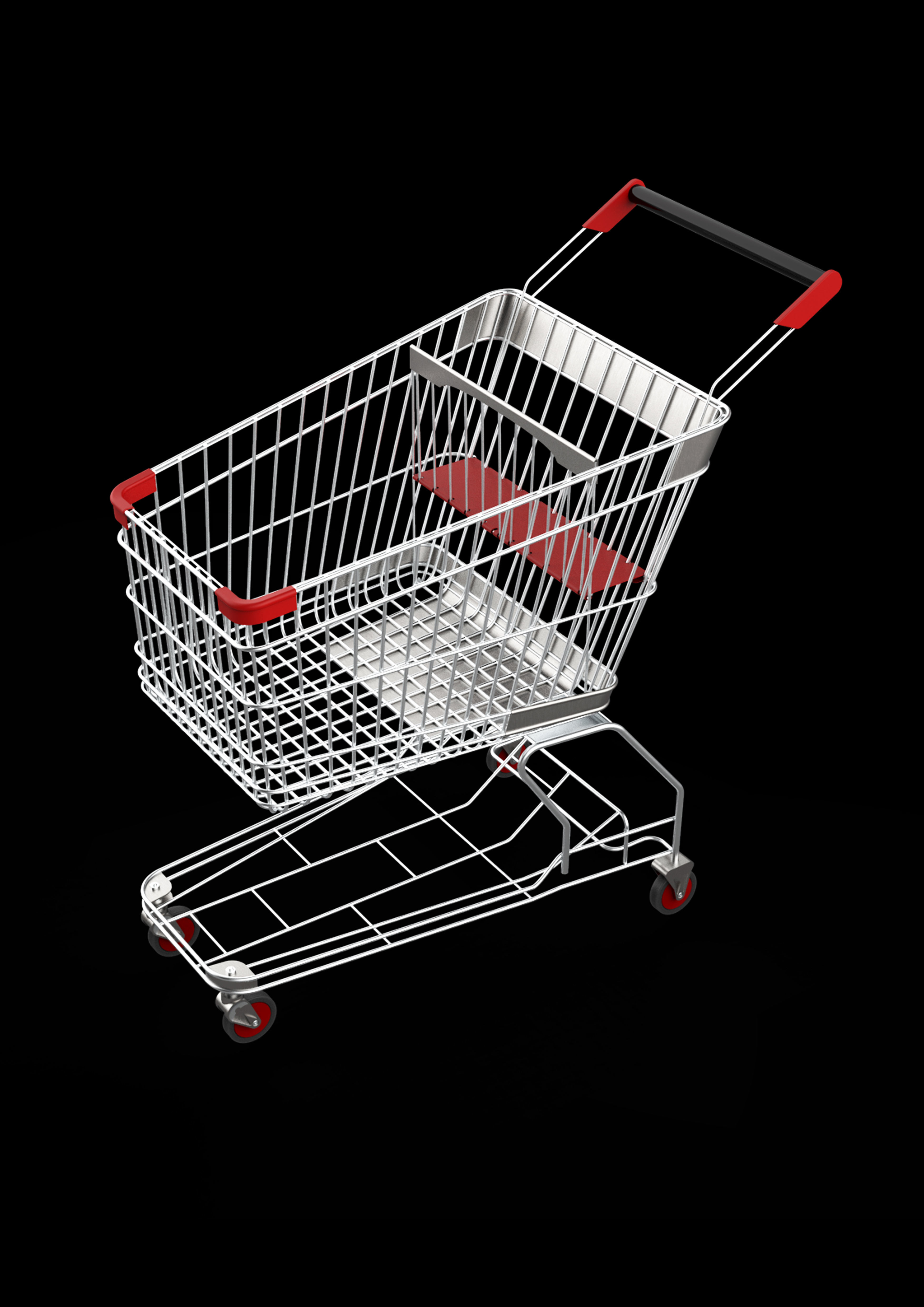 shopping cart 3D model_4