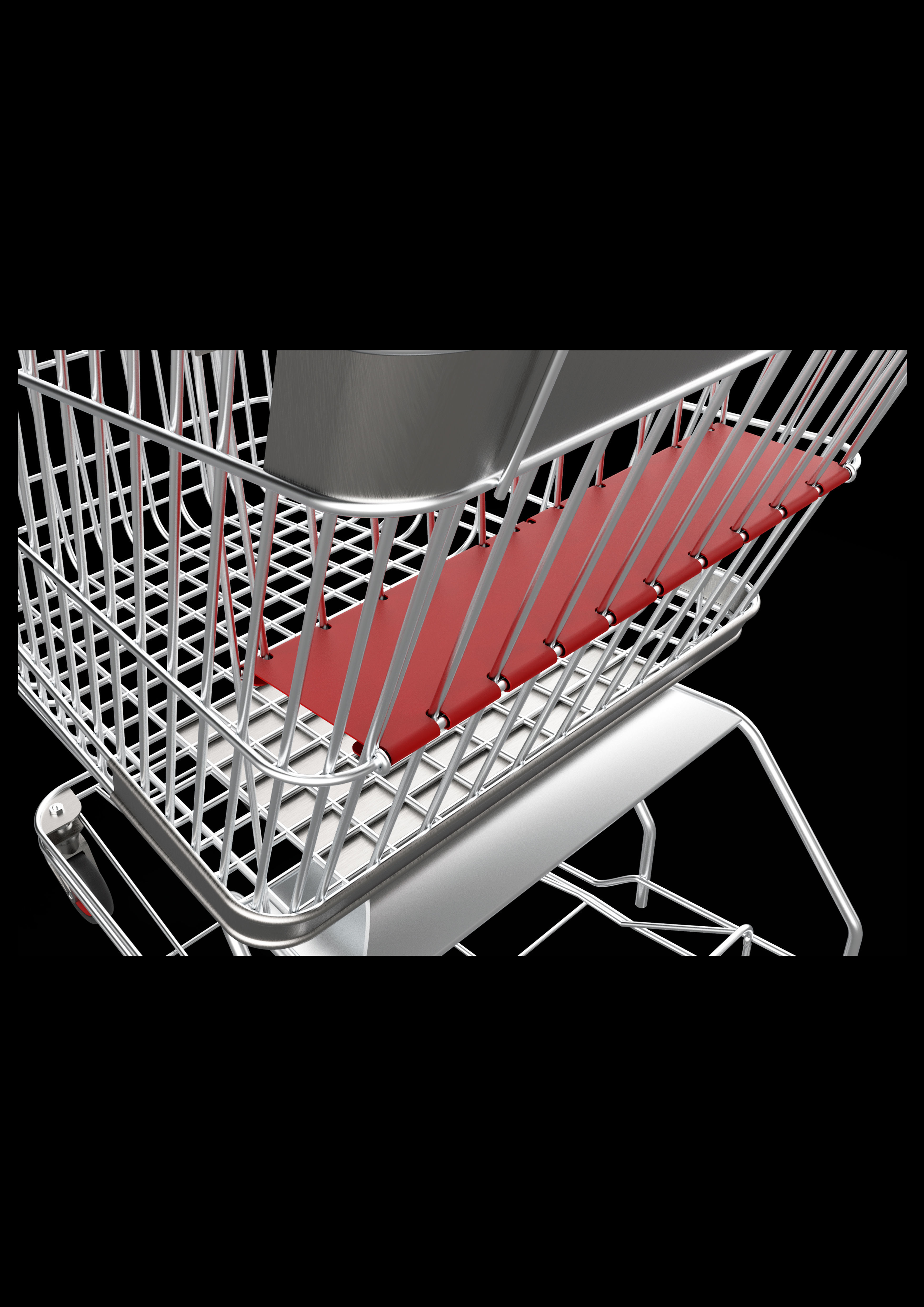 shopping cart 3D model_7