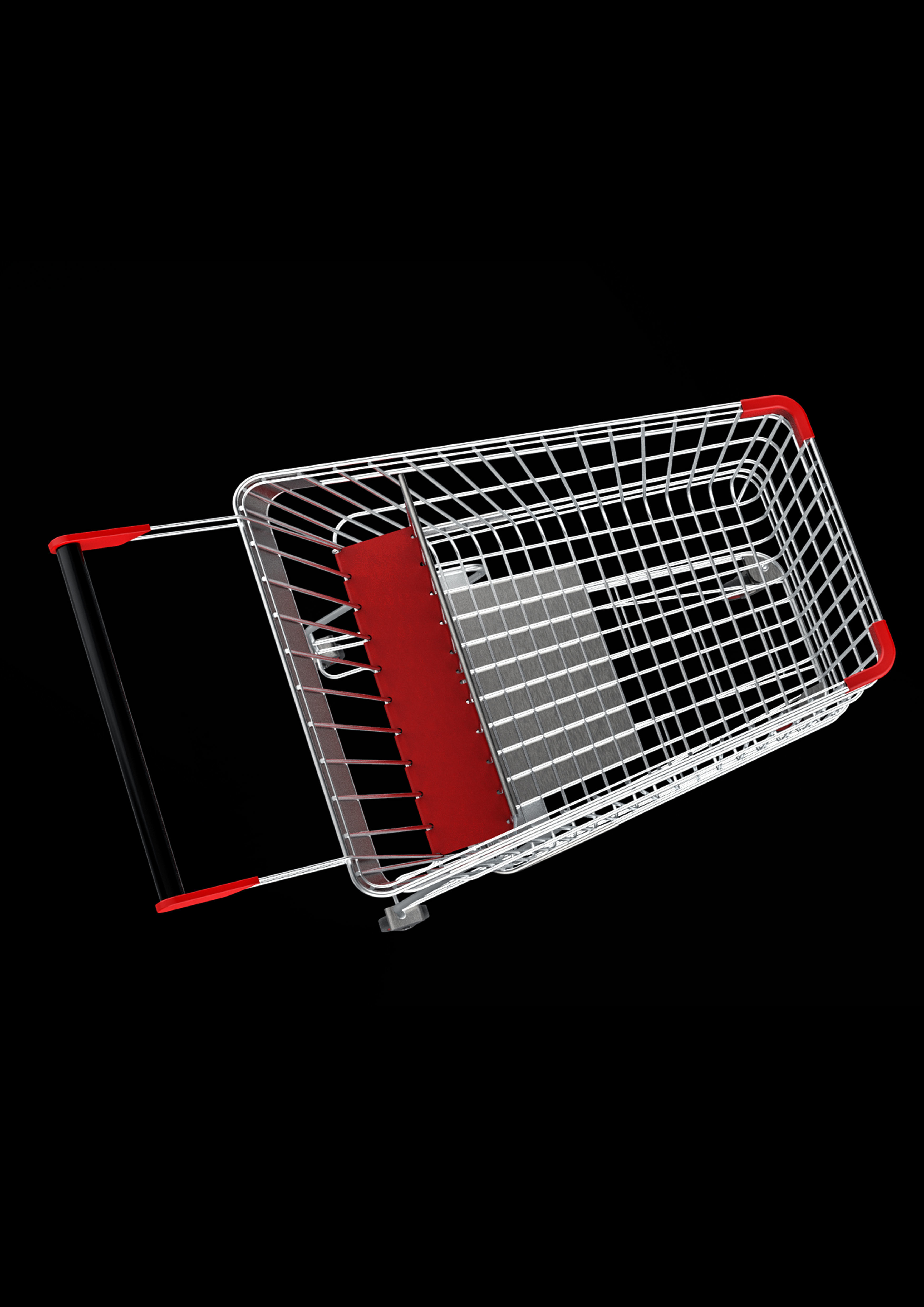 shopping cart 3D model_1