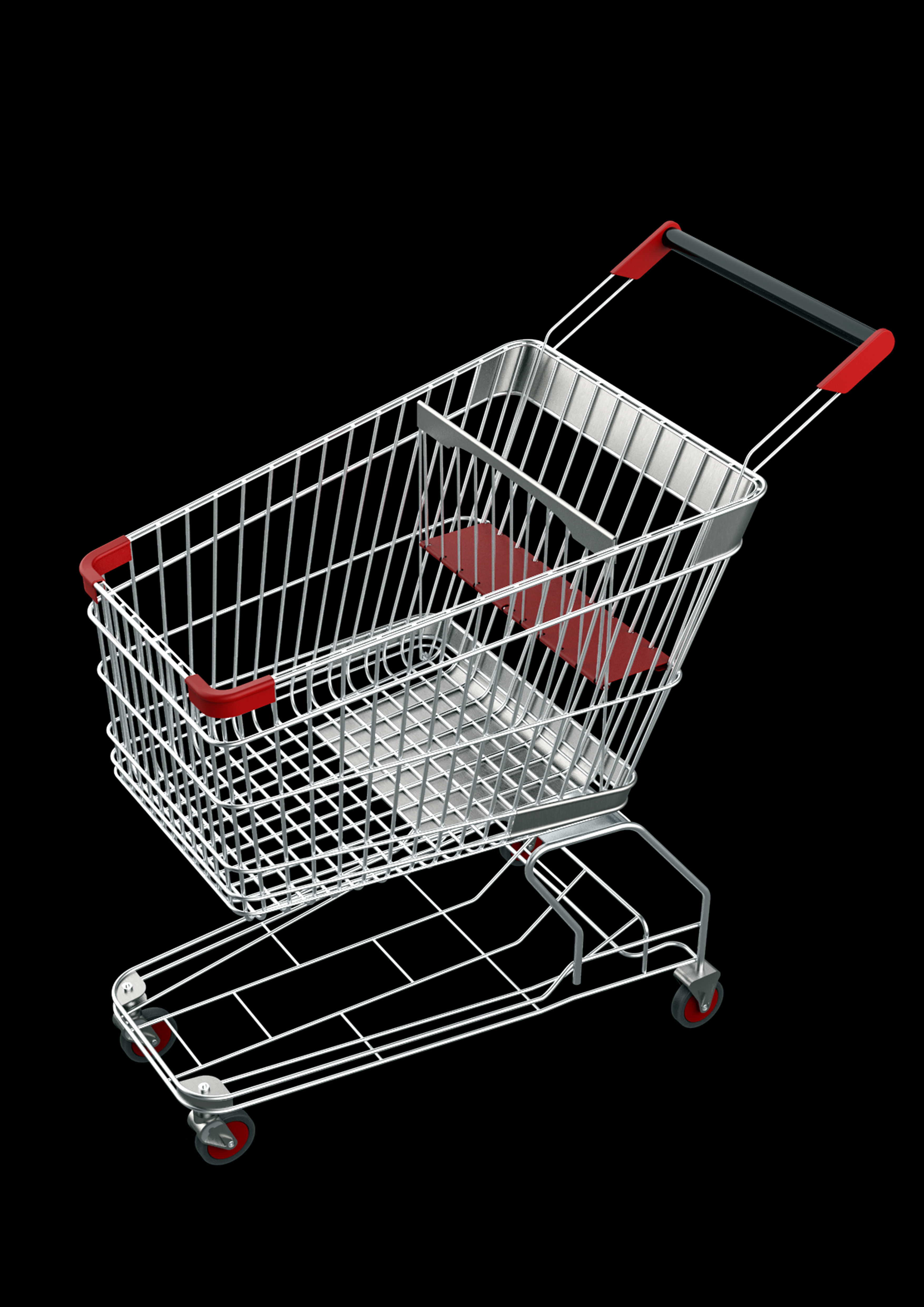 shopping cart 3D model_3