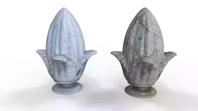 Ornamental Pineapple concrete for buildings 3D model