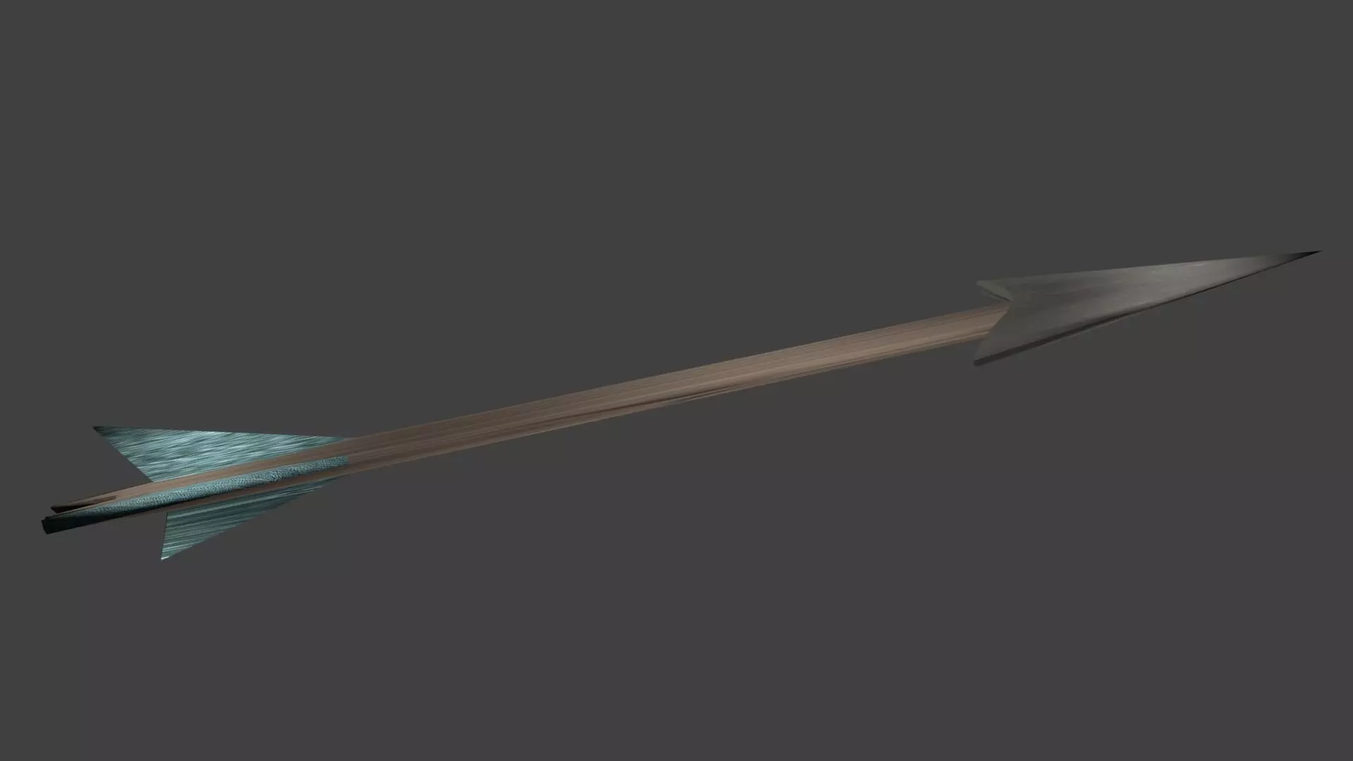 Wooden Arrow Free low-poly 3D model_0
