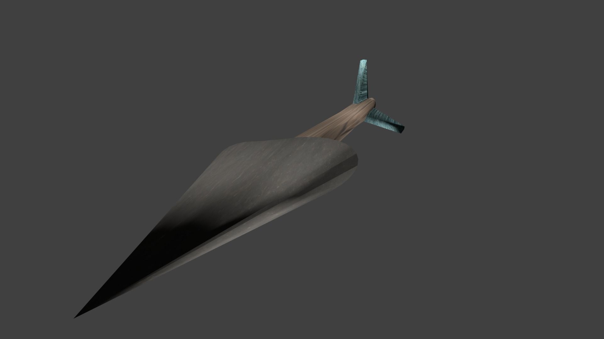 Wooden Arrow Free low-poly 3D model_1