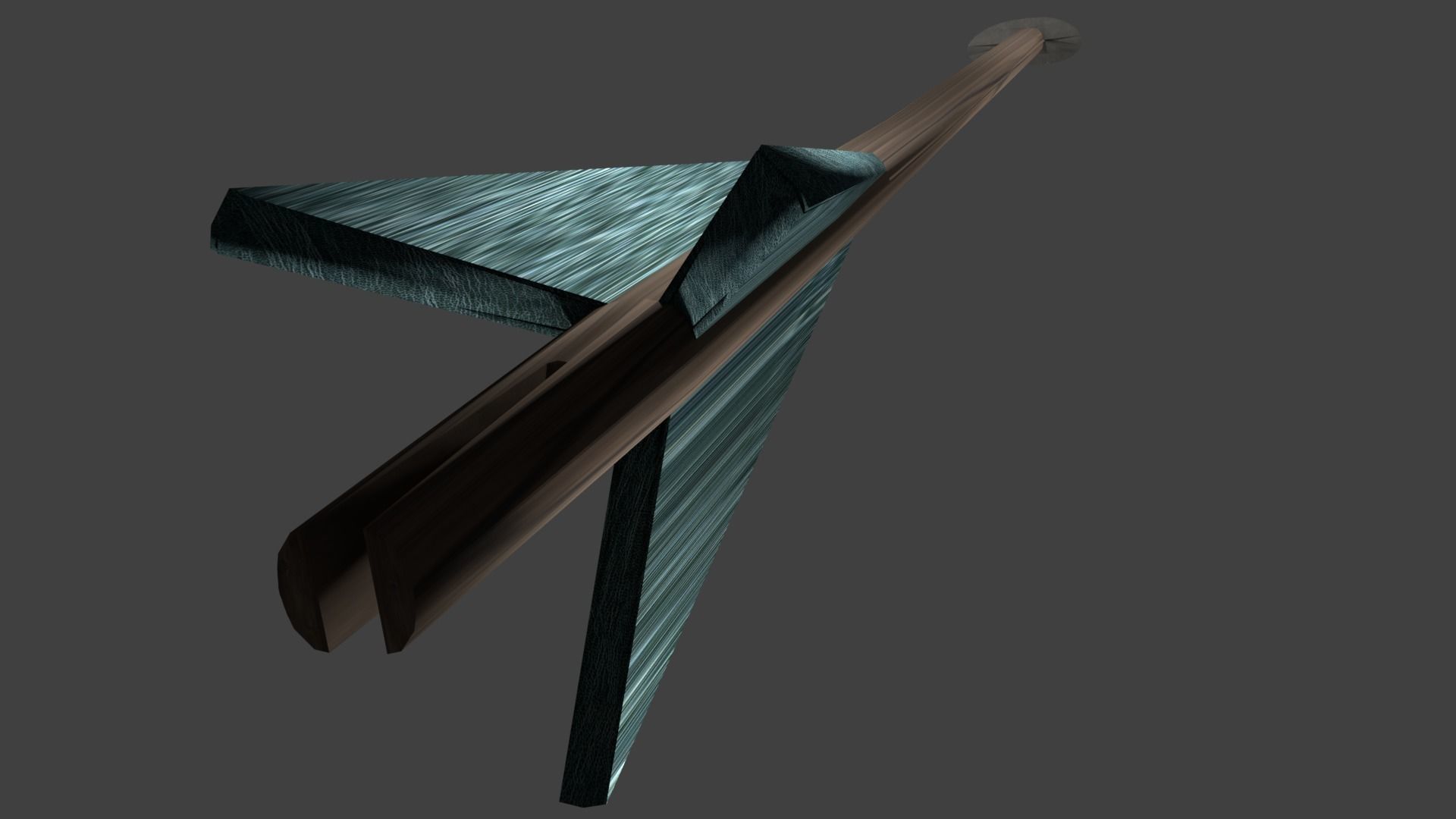 Wooden Arrow Free low-poly 3D model_4