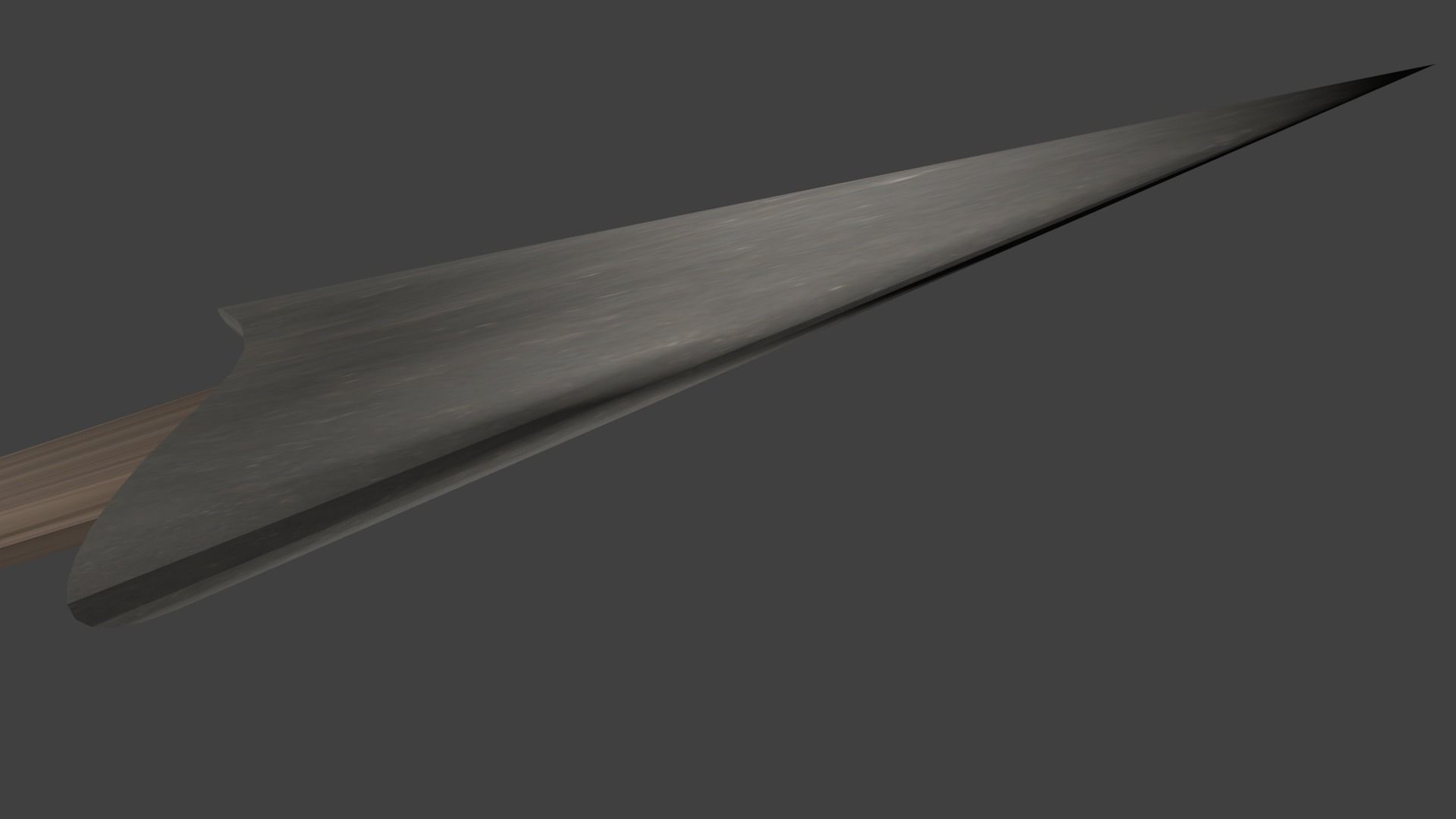 Wooden Arrow Free low-poly 3D model_2