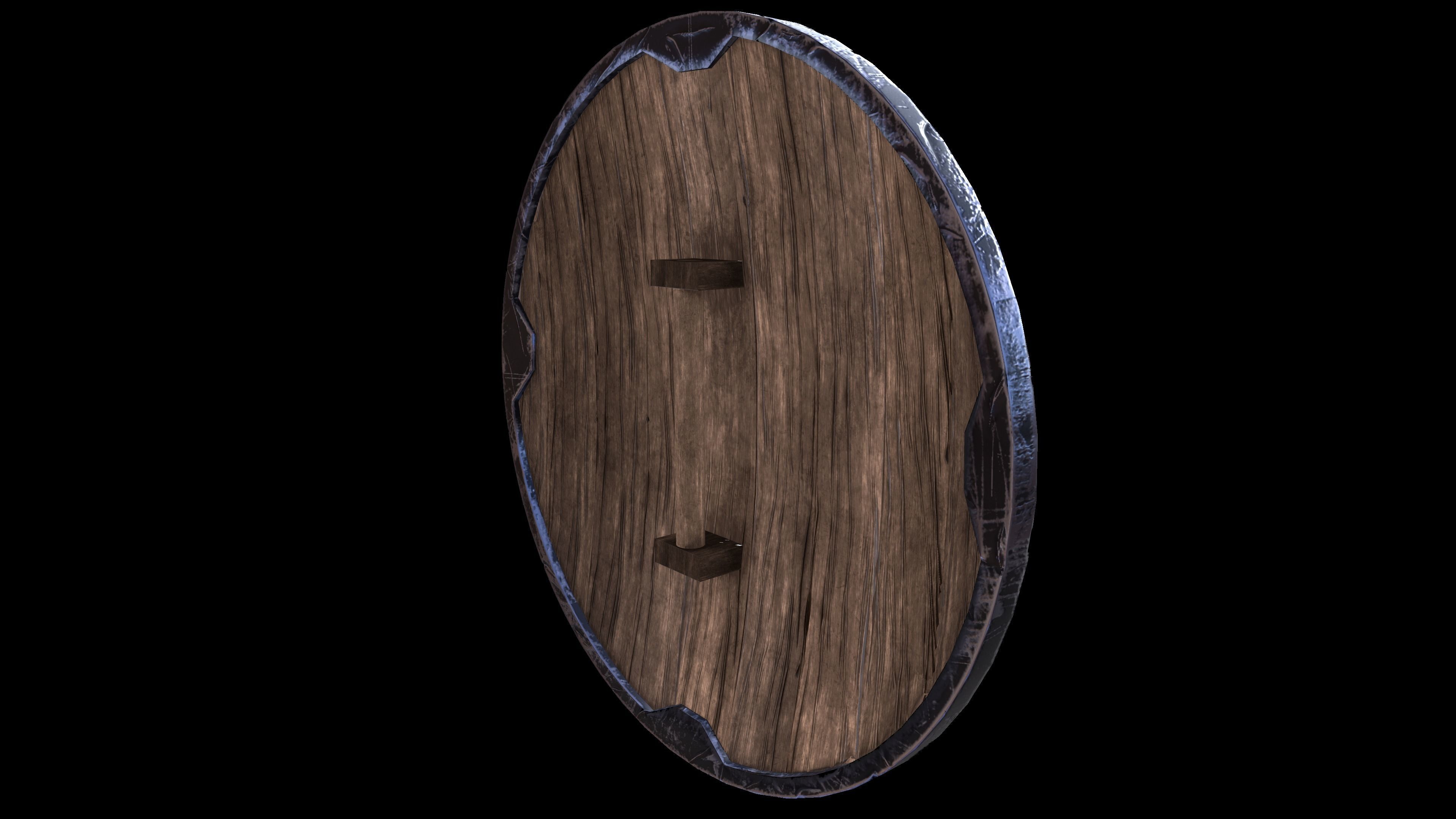 Round Shield  3D model_3