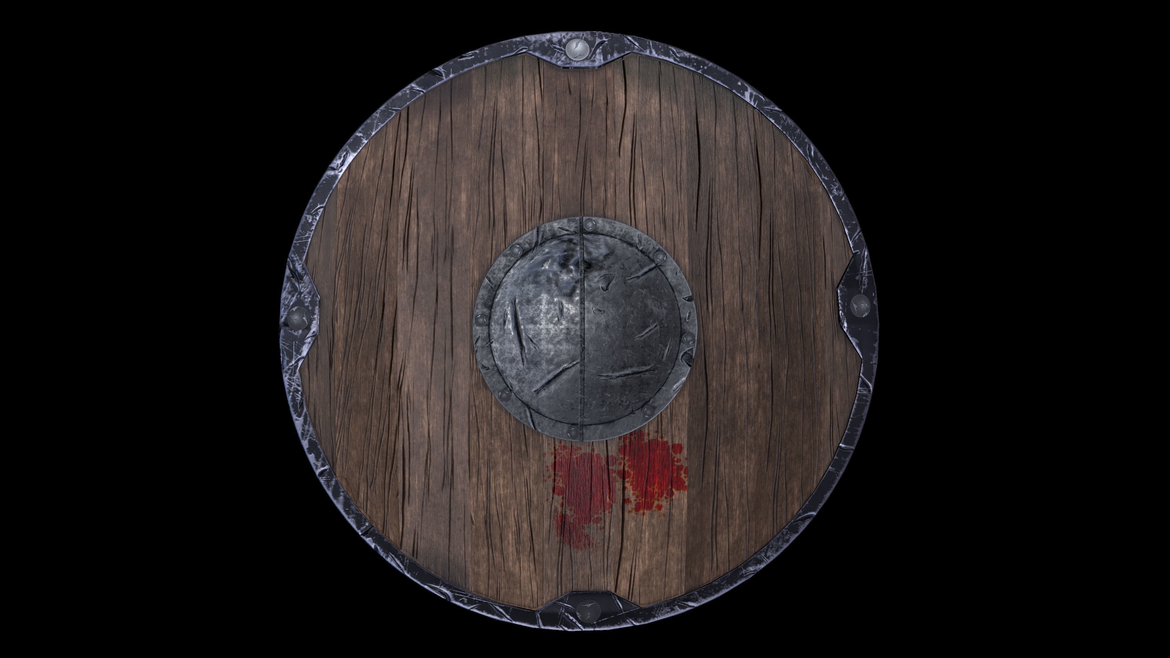 Round Shield  3D model_4