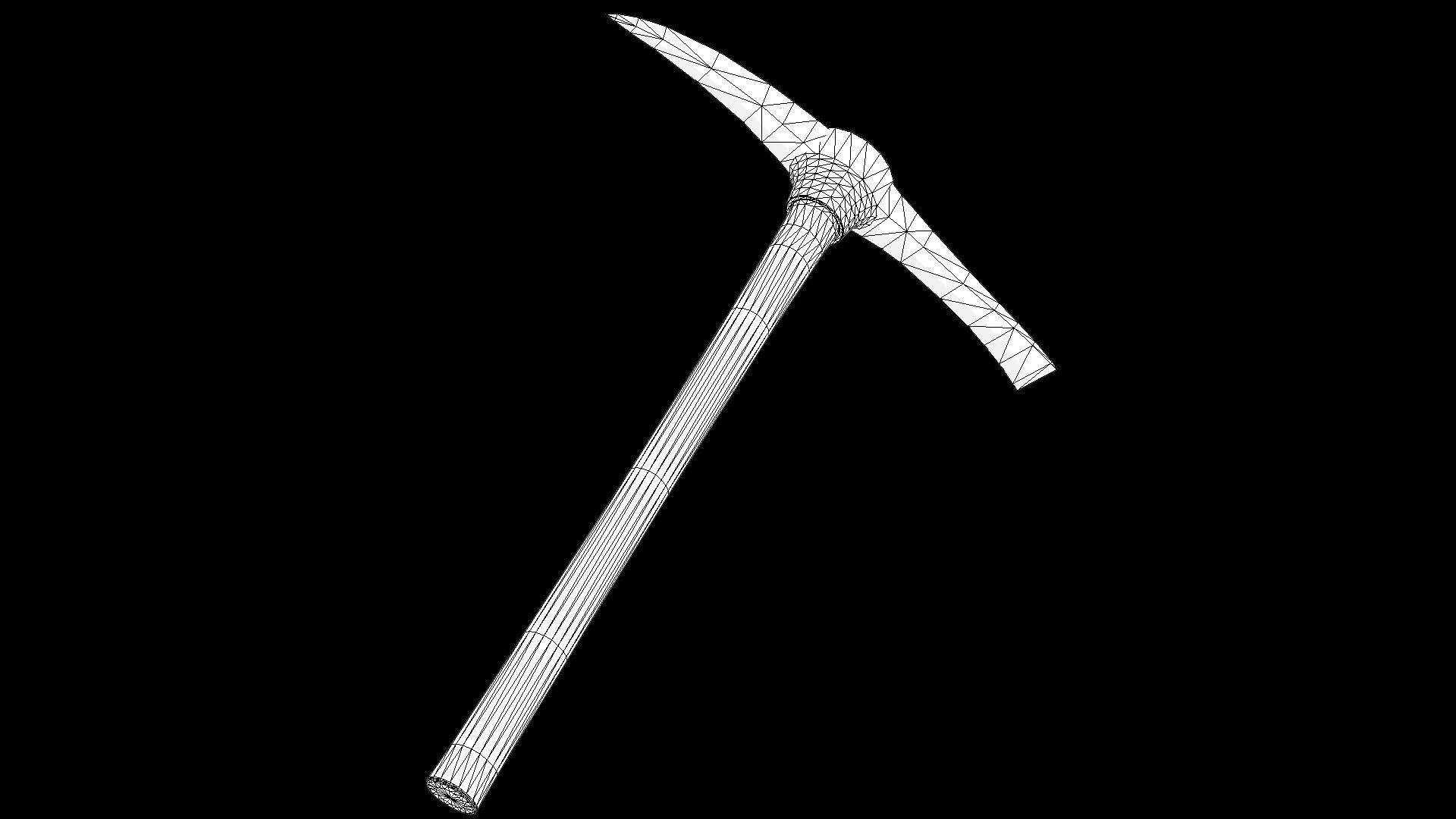 Old Pickaxe PBR Low-poly 3D model_3