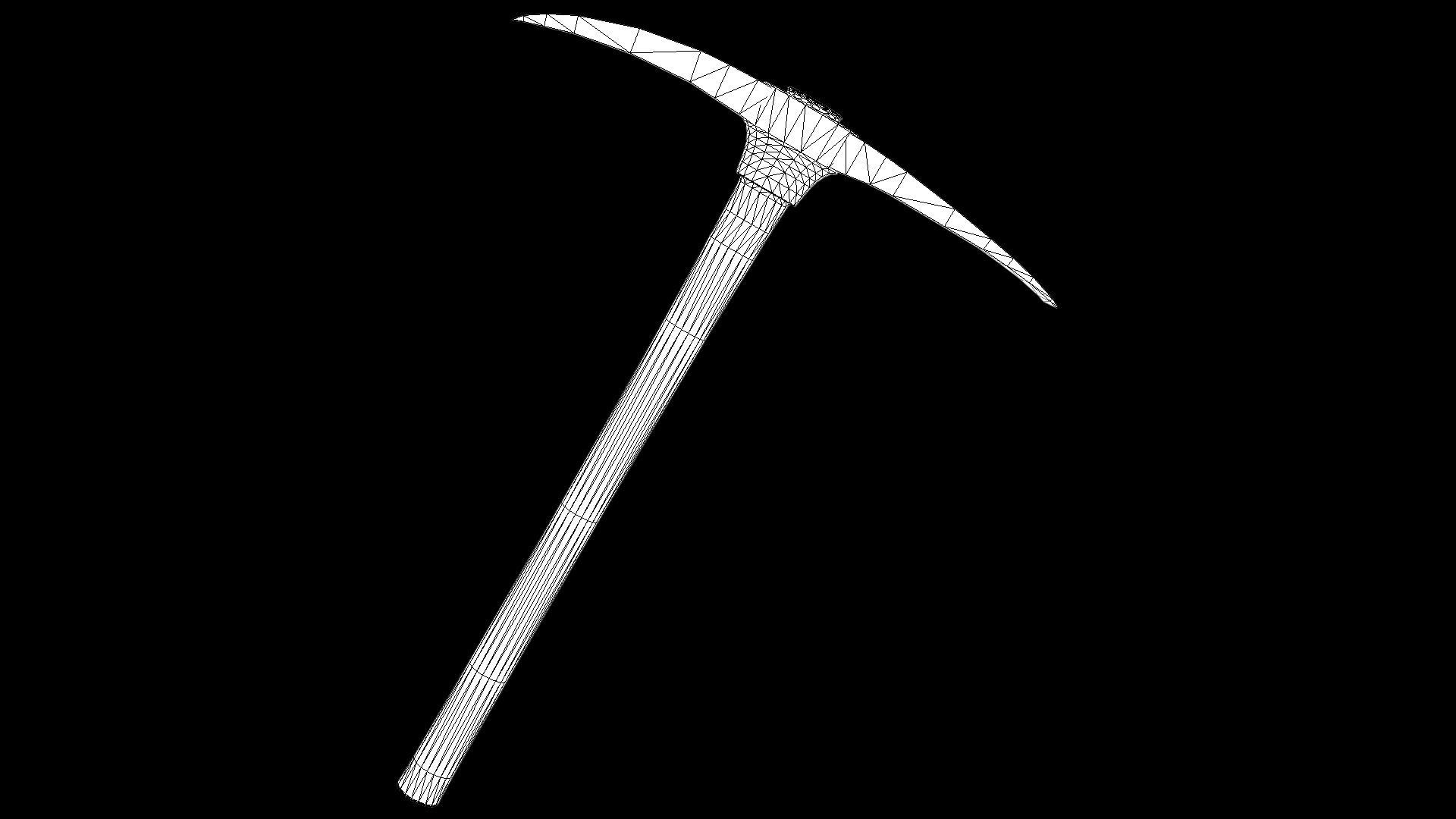 Old Pickaxe PBR Low-poly 3D model_1