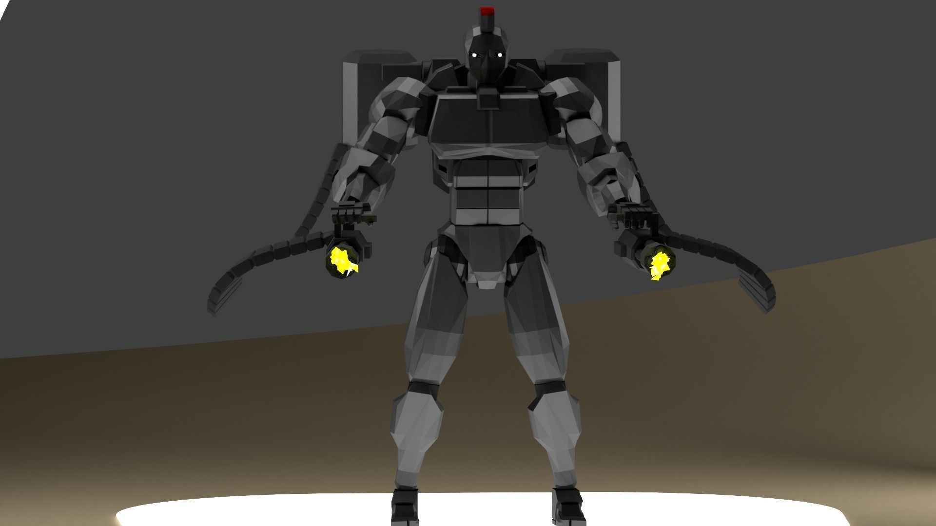 Spartan Class Mech Unit-01 Sator Low-poly 3D model_3