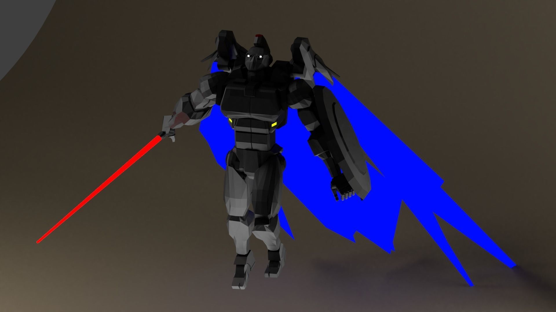 Spartan Class Mech Unit-01 Sator Low-poly 3D model_4
