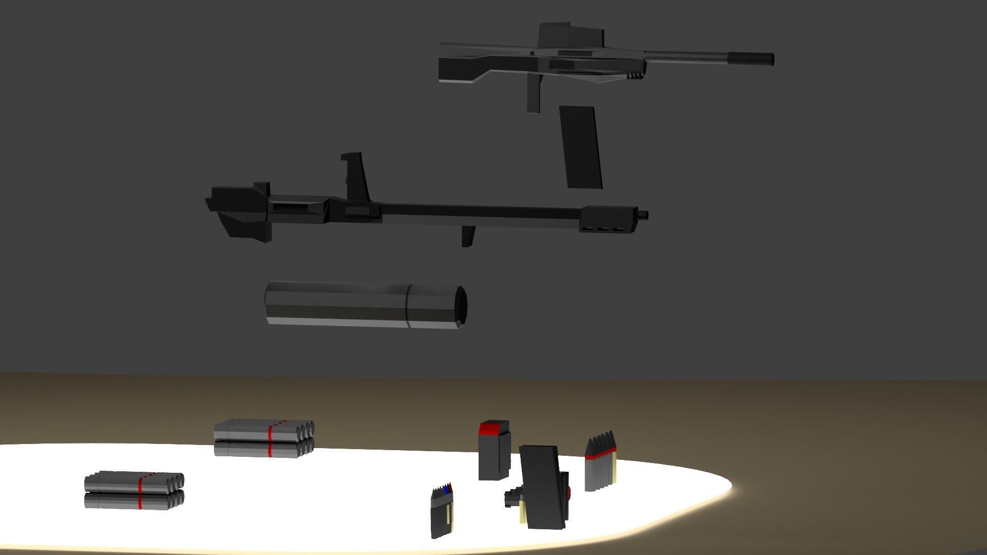 Spartan Class Mech Unit-01 Sator Low-poly 3D model_21