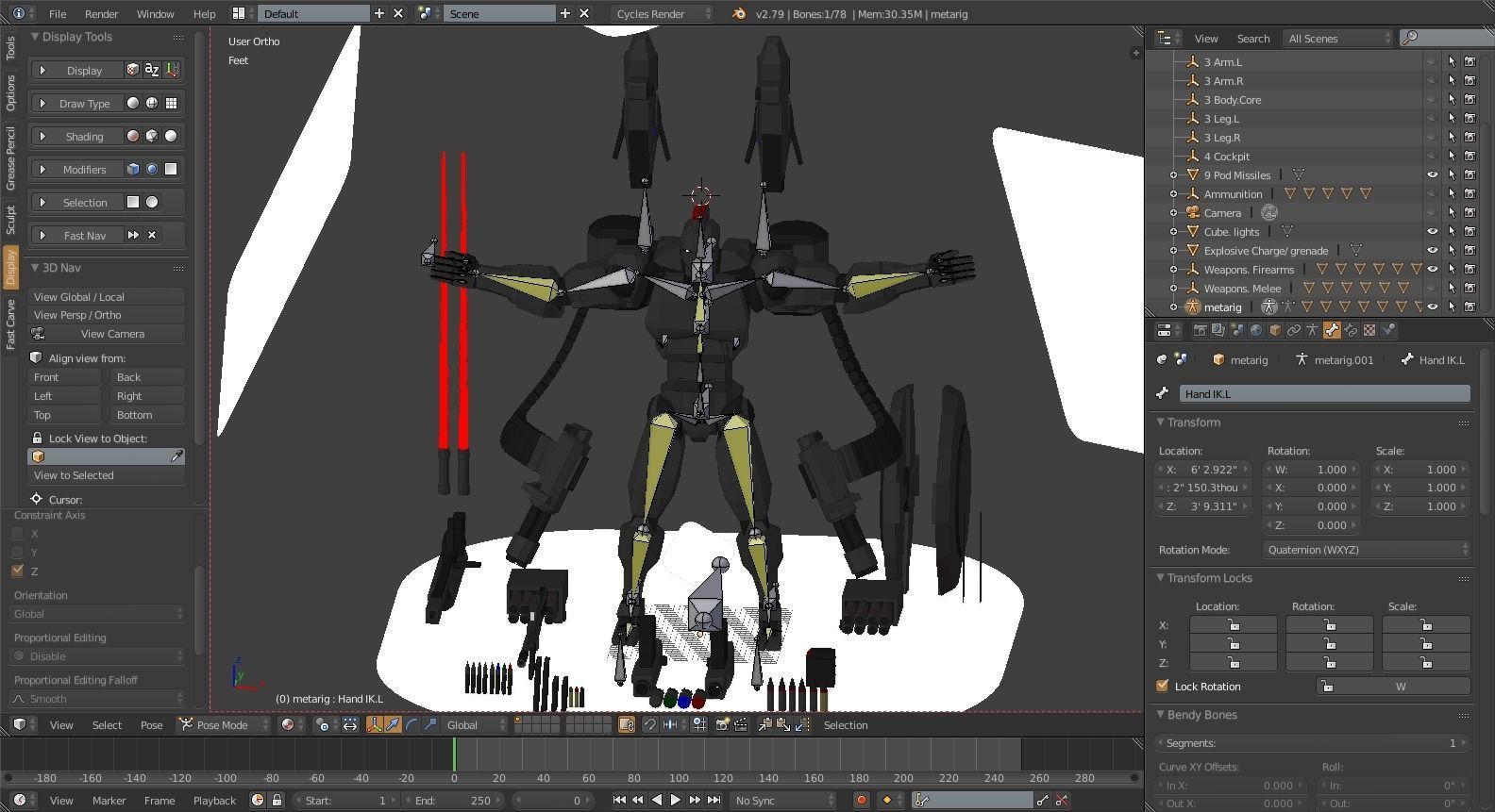 Spartan Class Mech Unit-01 Sator Low-poly 3D model_22